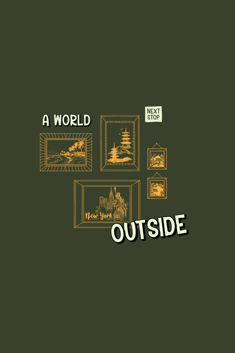 A world outside Oversized Sweatshirt