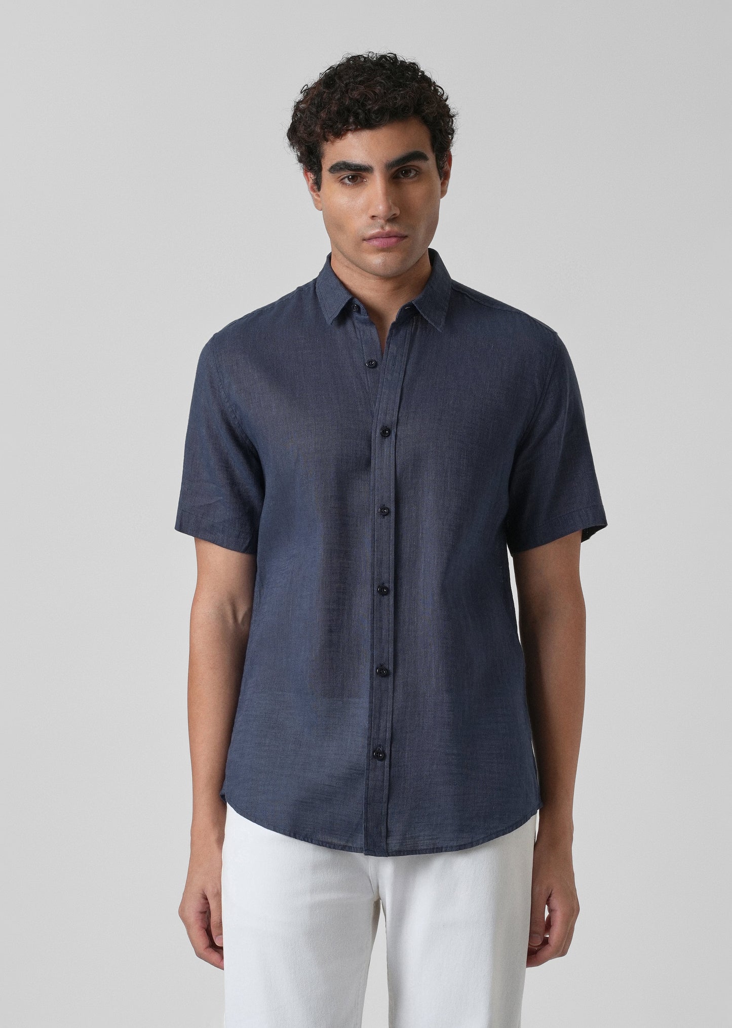 Batiste Dark Blue Linen shirt
