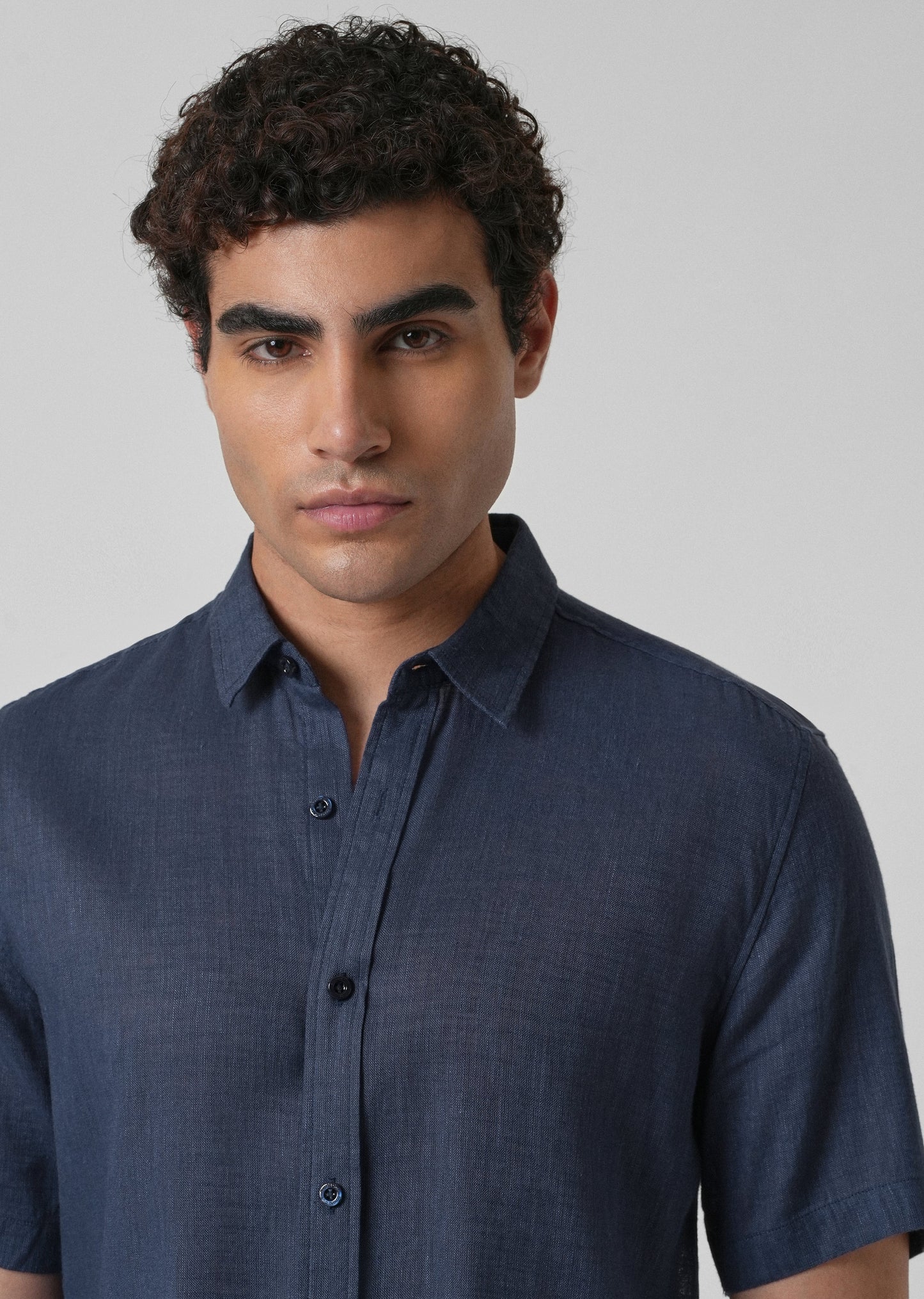 Batiste Dark Blue Linen shirt