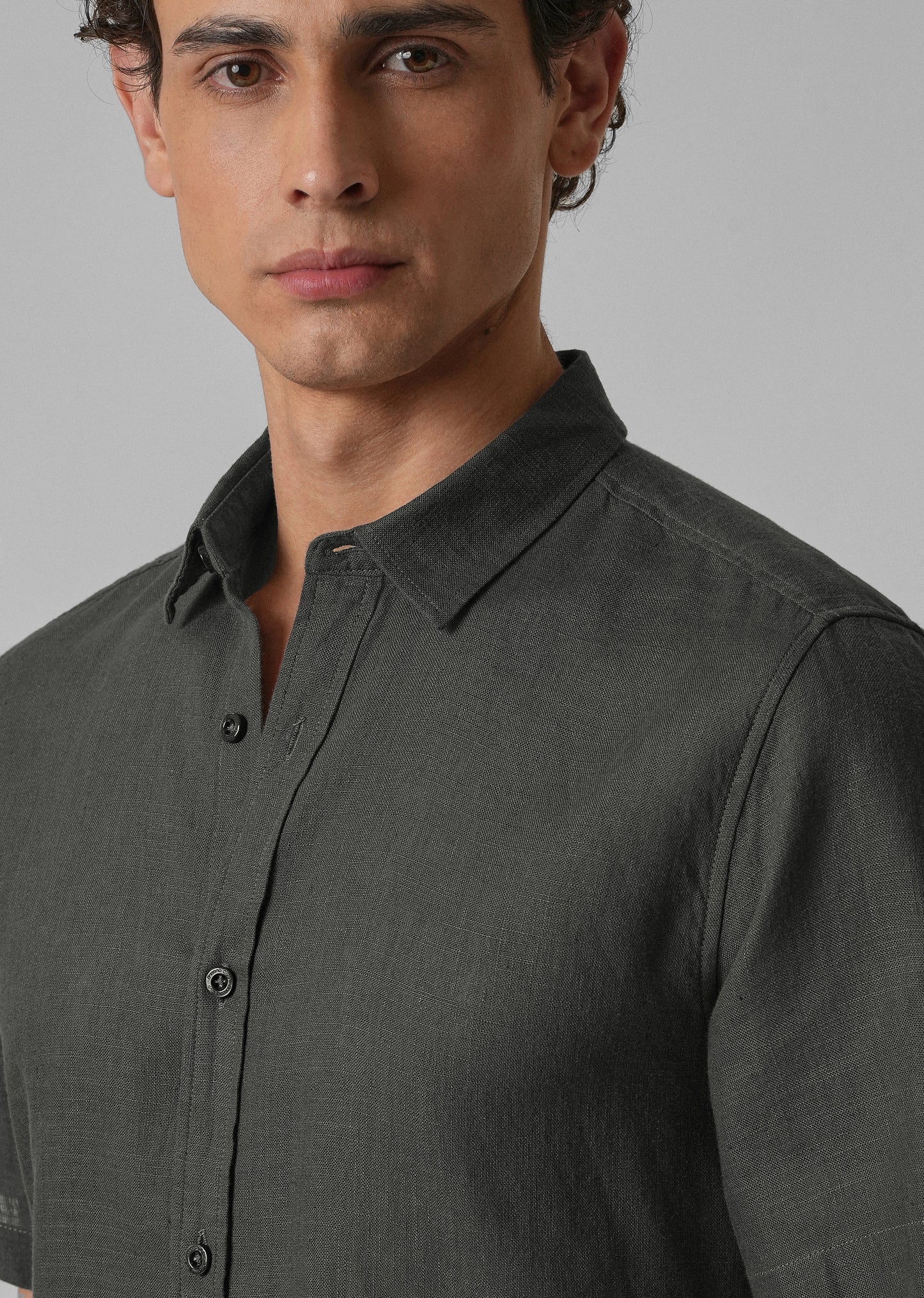 Batiste Gray Linen shirt