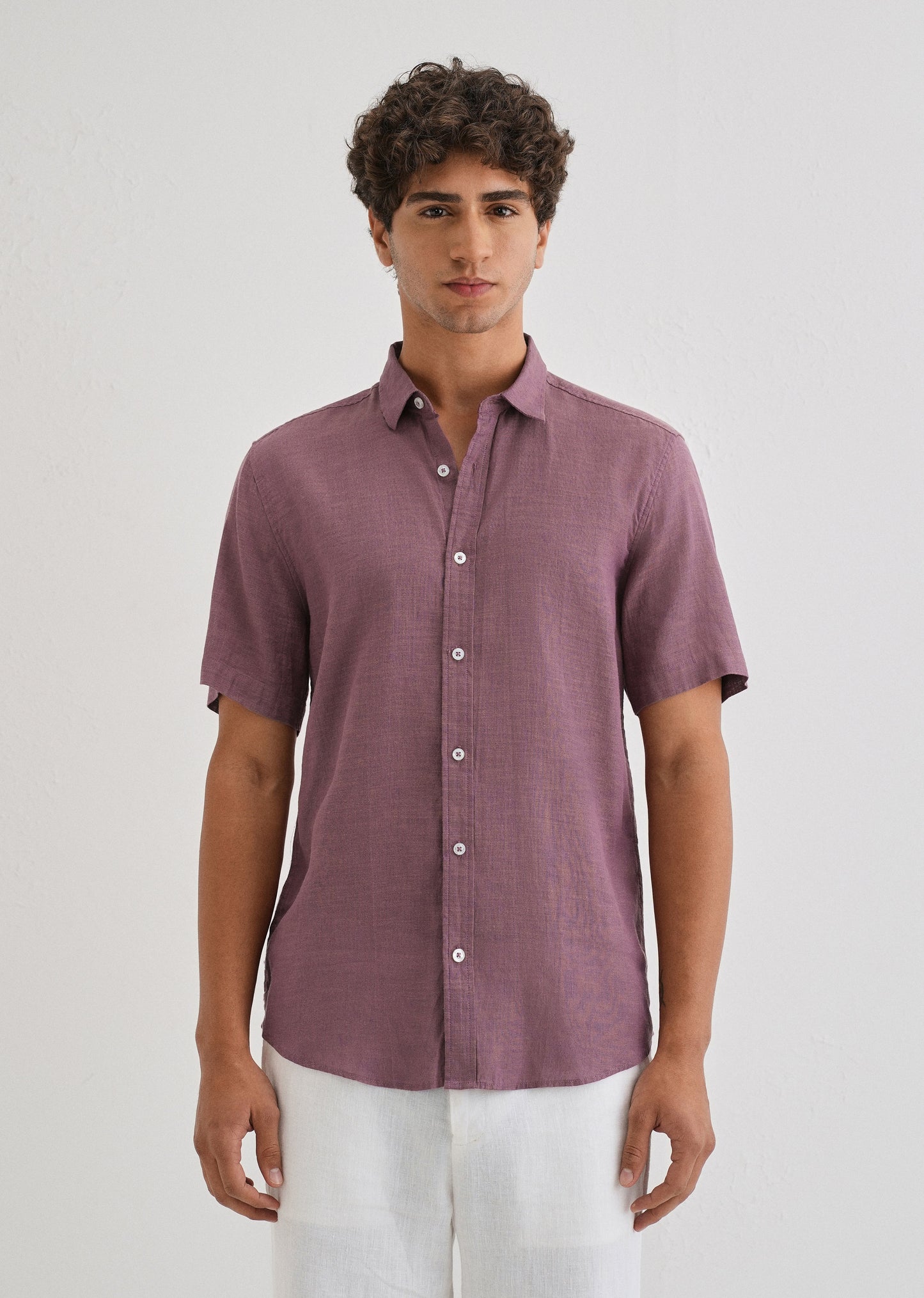 Batiste Violet Linen shirt