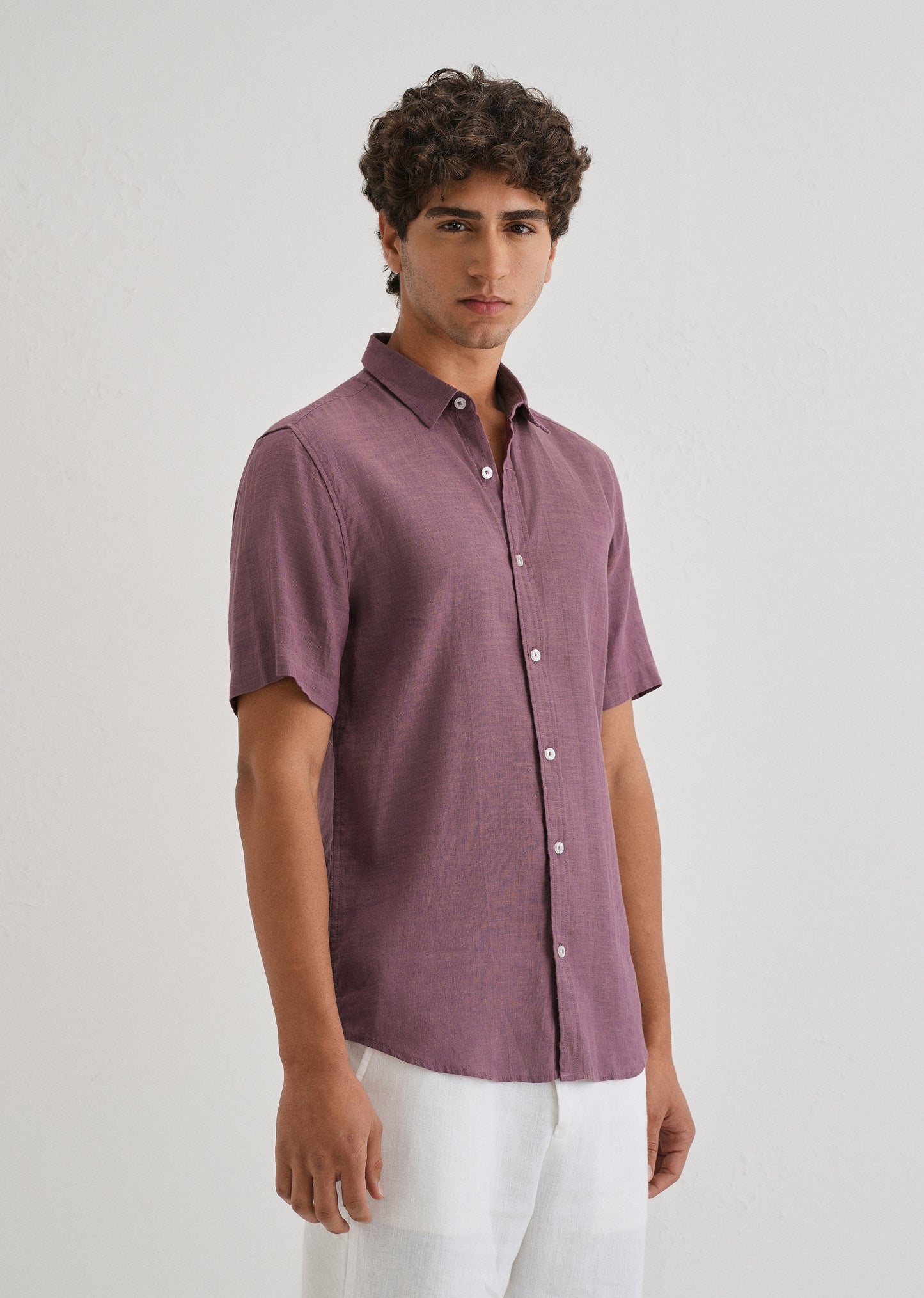 Batiste Violet Linen shirt