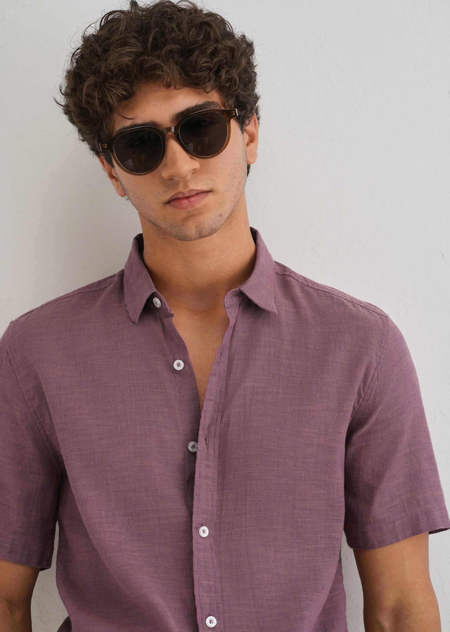 Batiste Violet Linen shirt
