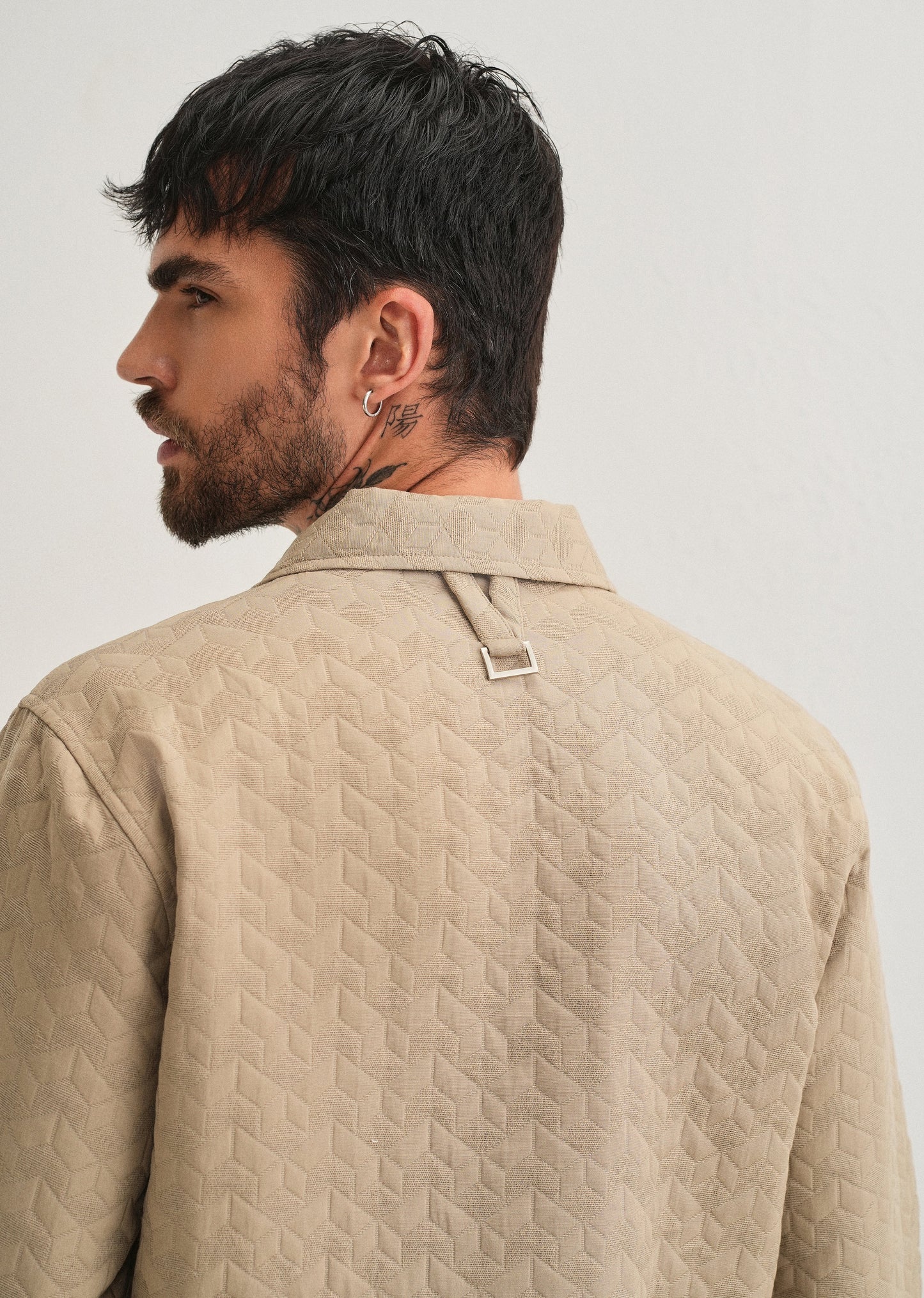 Beige Utility Shacket