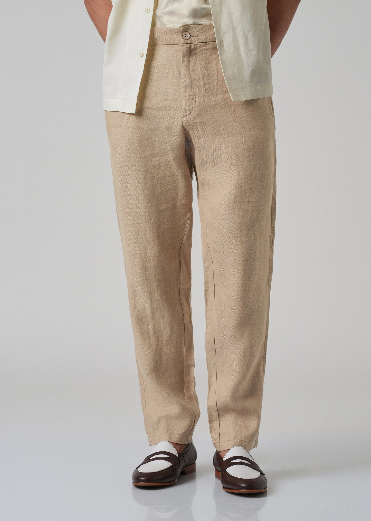 Bisque Cream Linen Pant