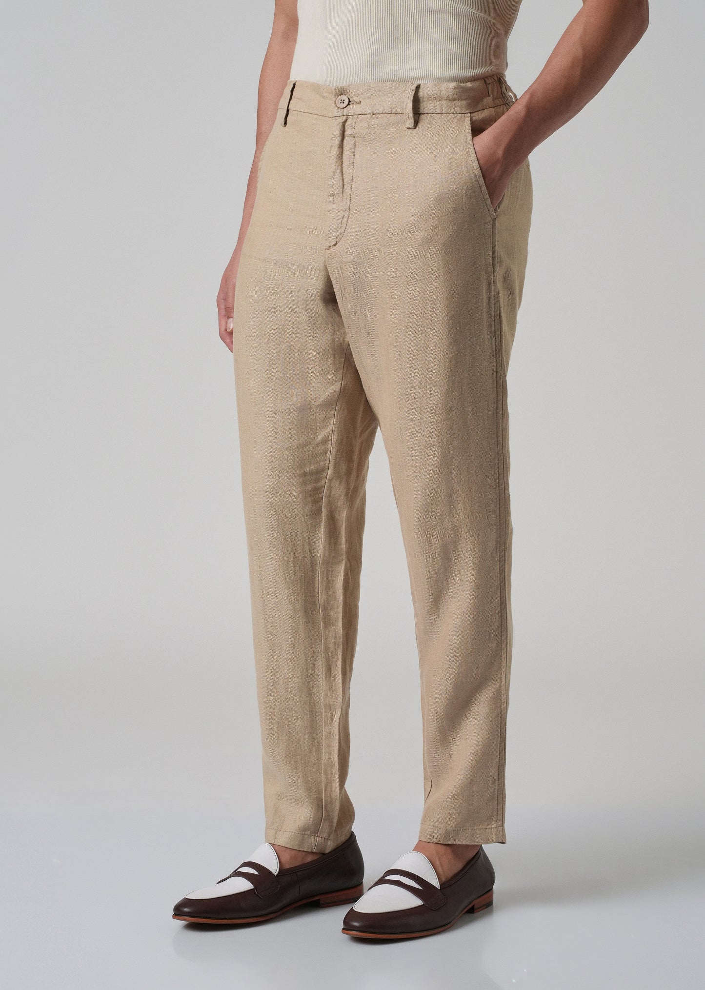 Bisque Cream Linen Pant
