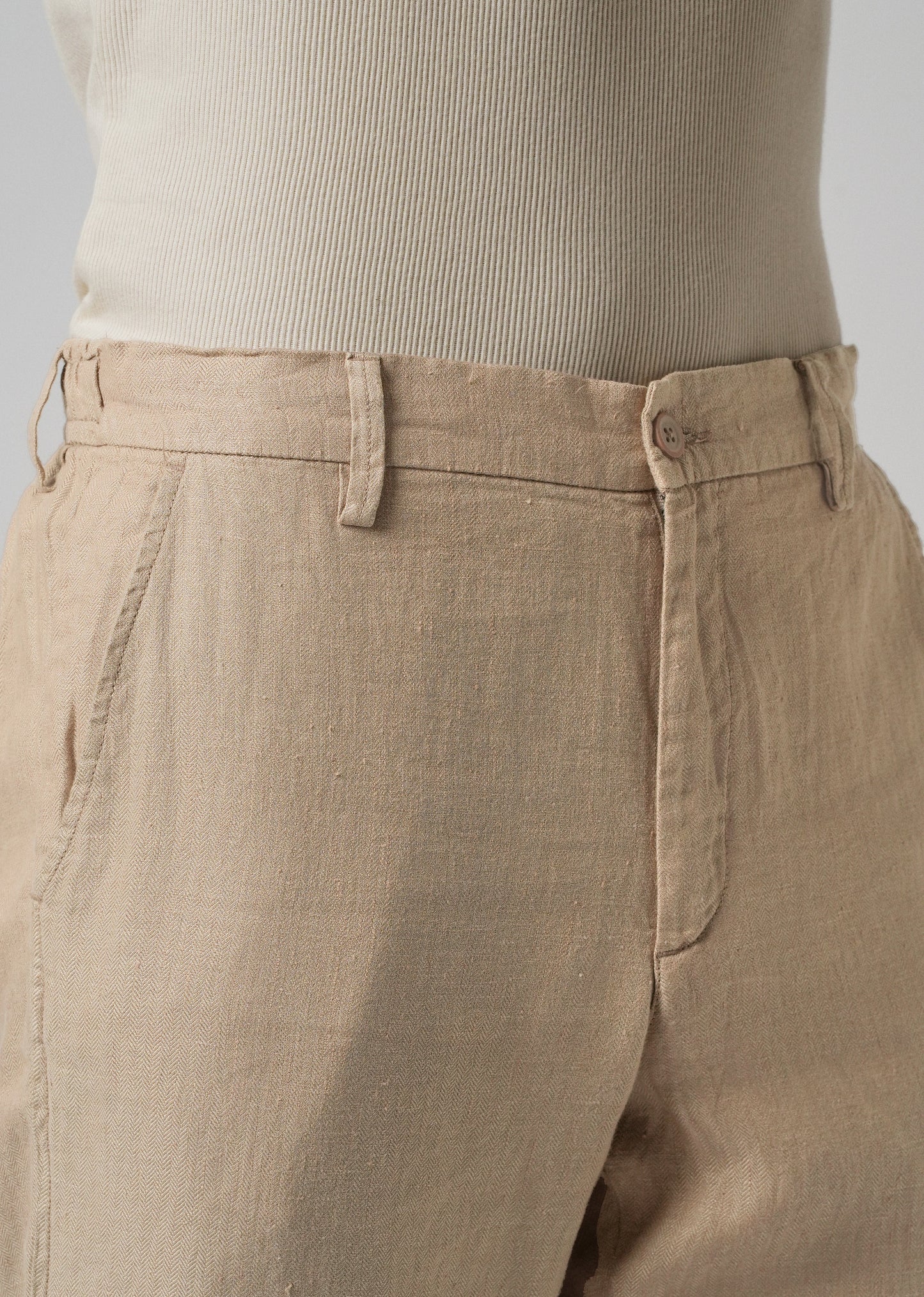 Bisque Cream Linen Pant
