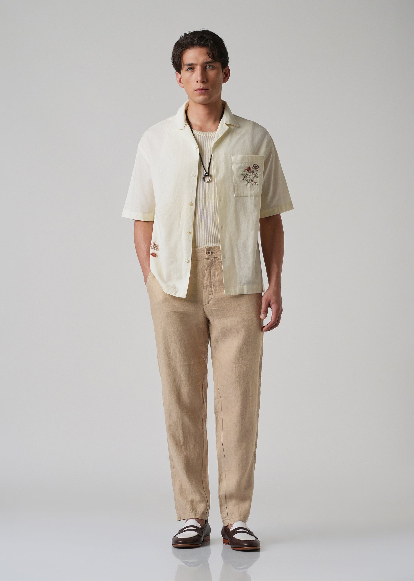 Bisque Cream Linen Pant