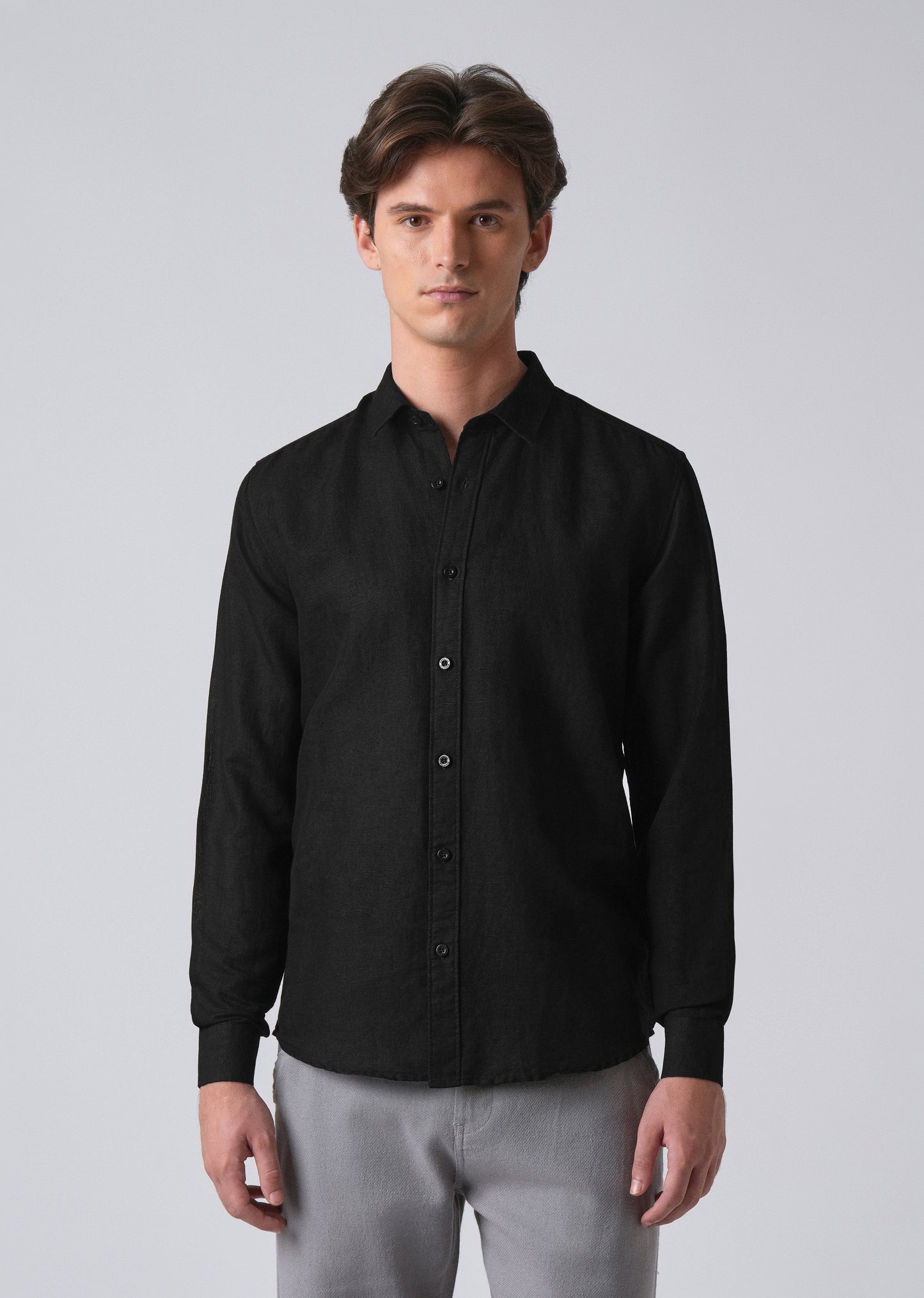 Black Linen Shirt