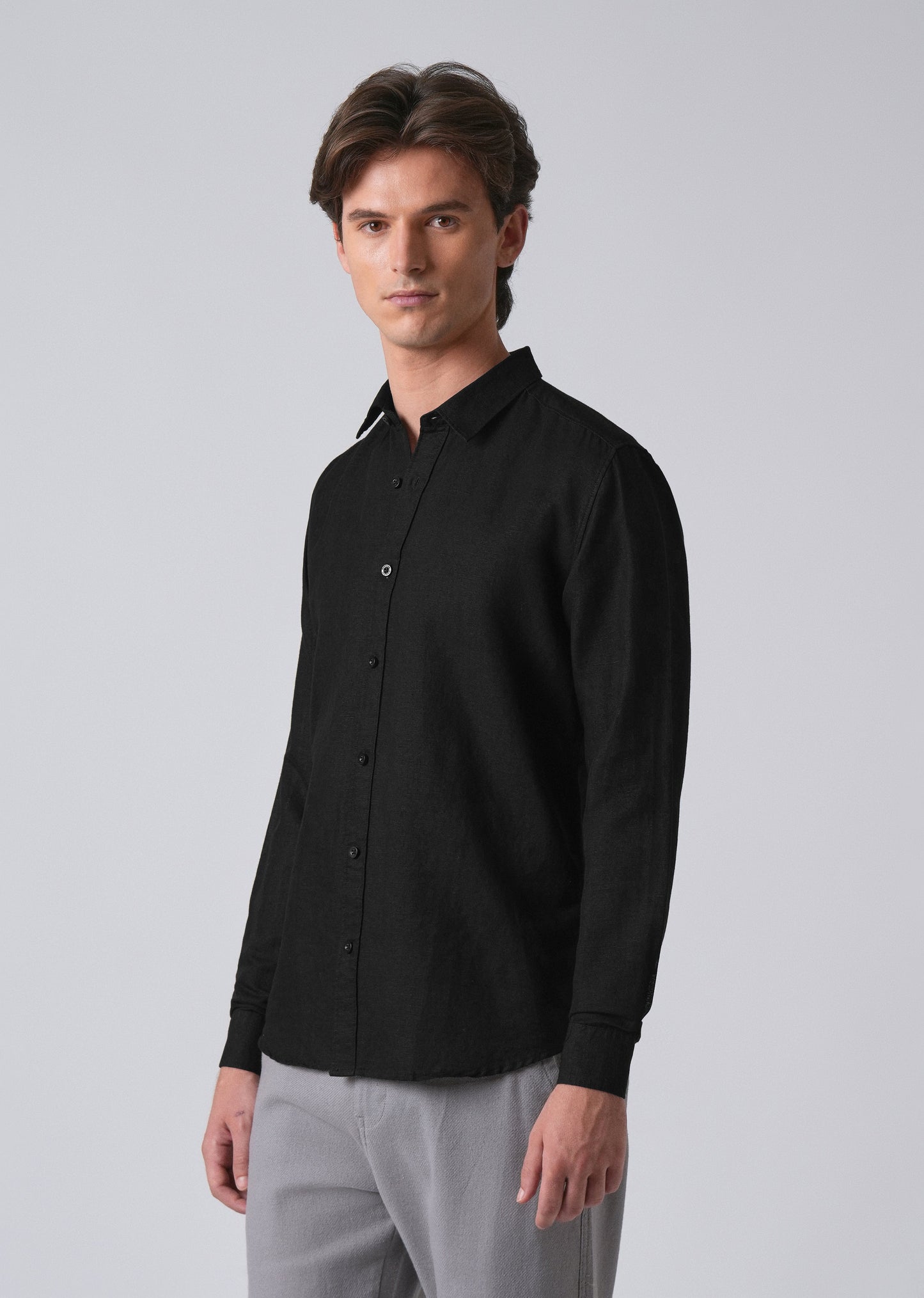 Black Linen Shirt