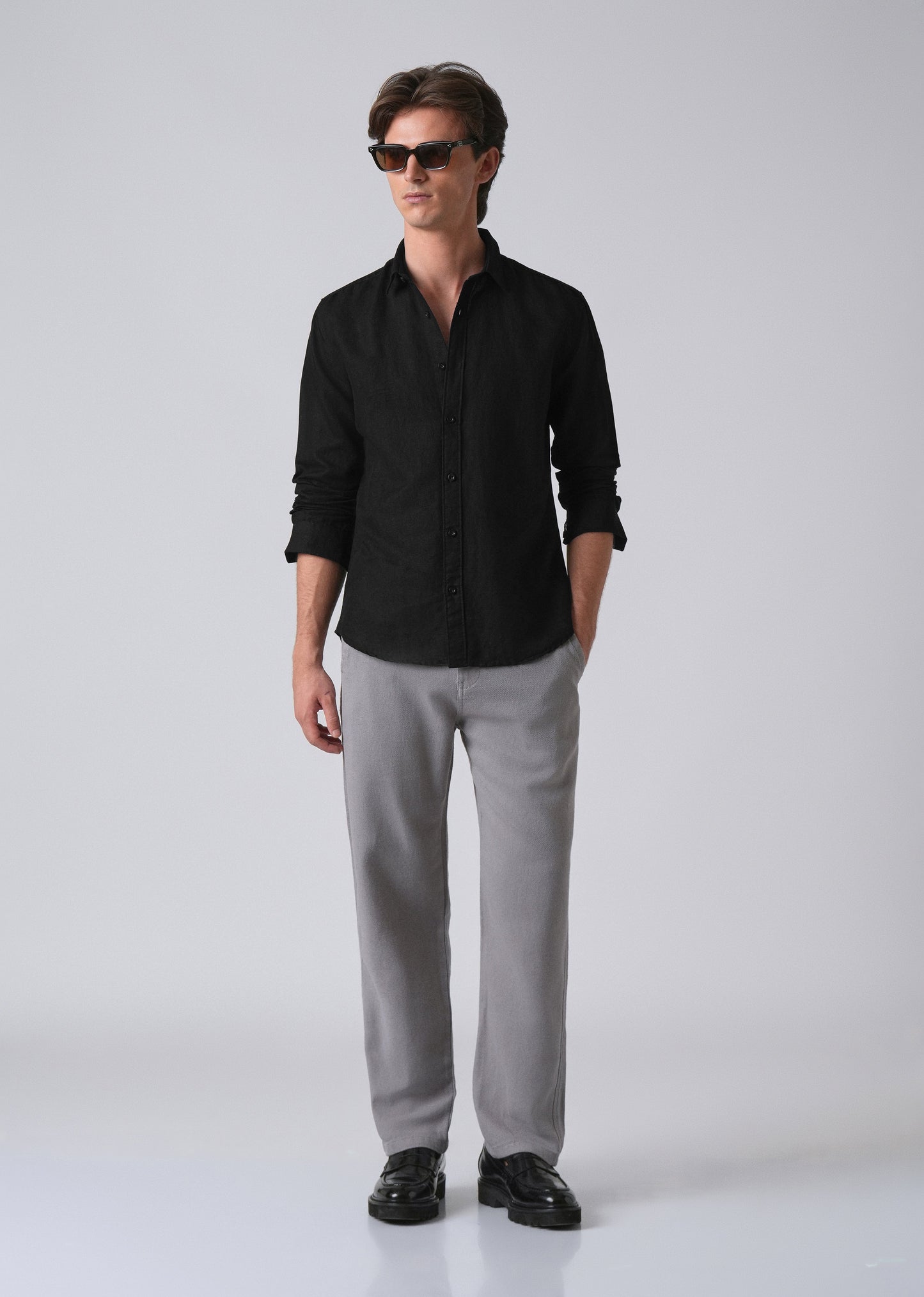 Black Linen Shirt