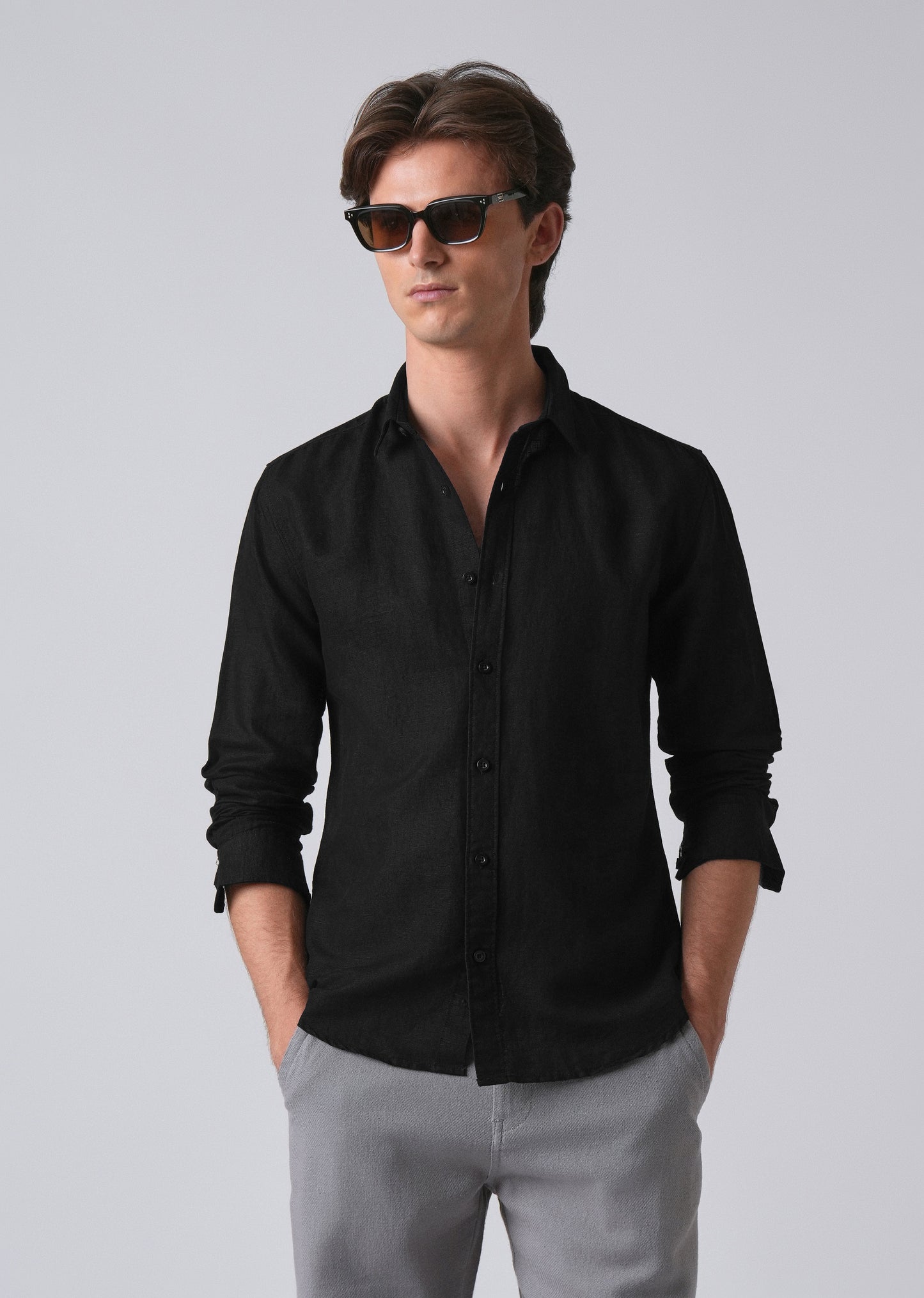 Black Linen Shirt