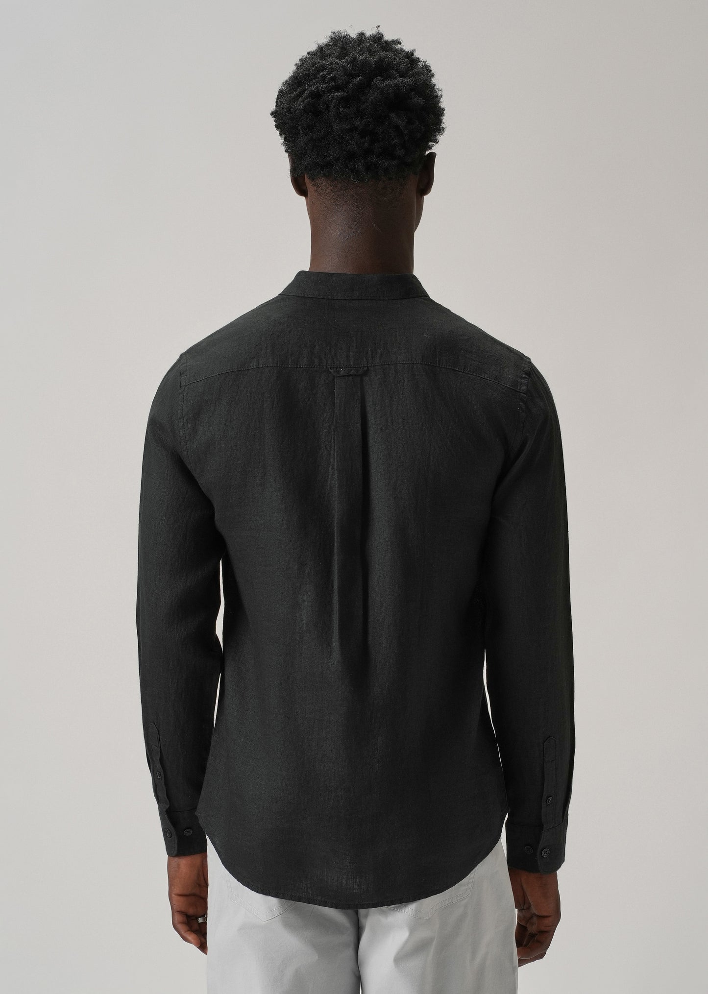 100% Pure Black Linen Shirt