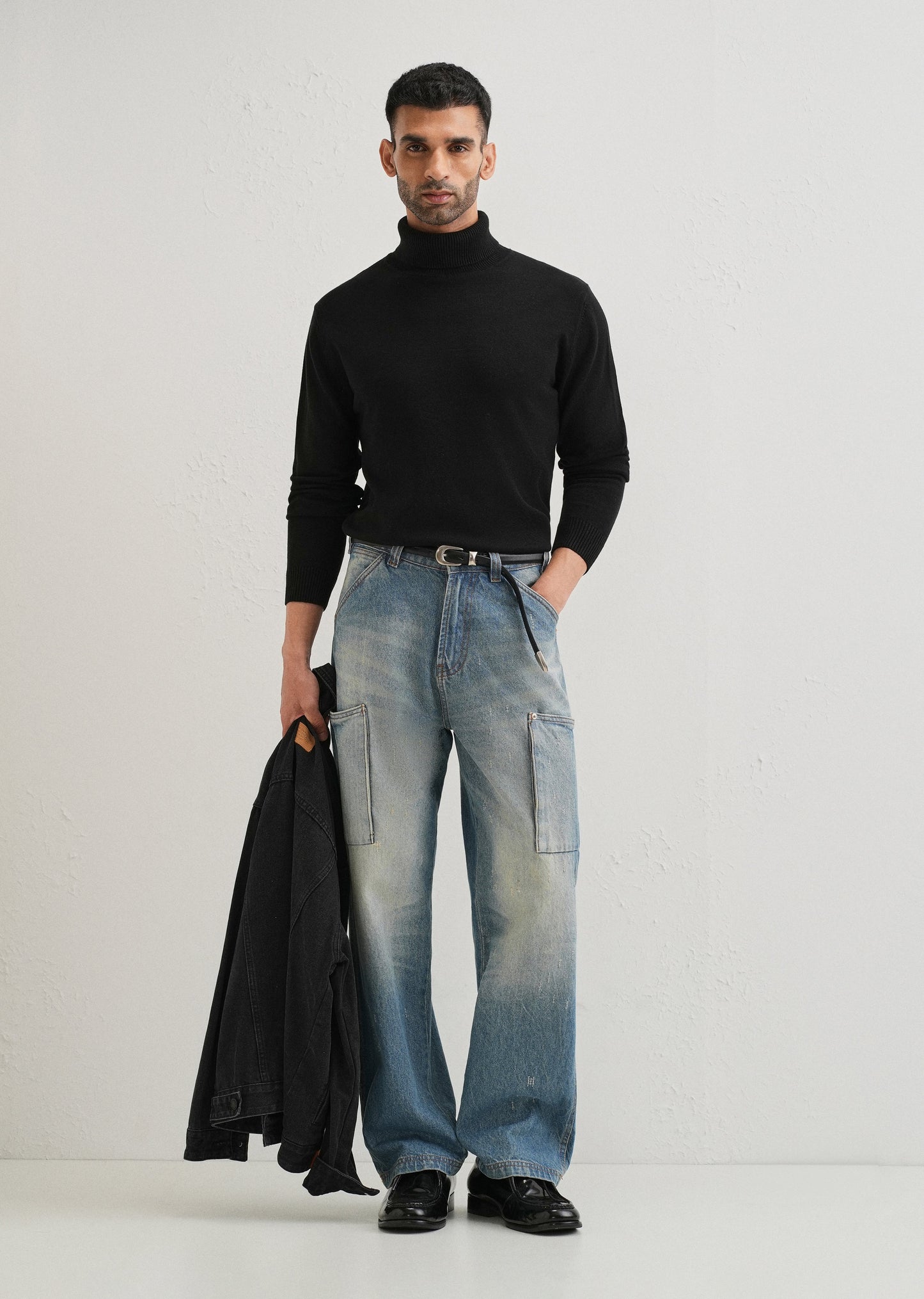 Black Turtle-Neck Sweater