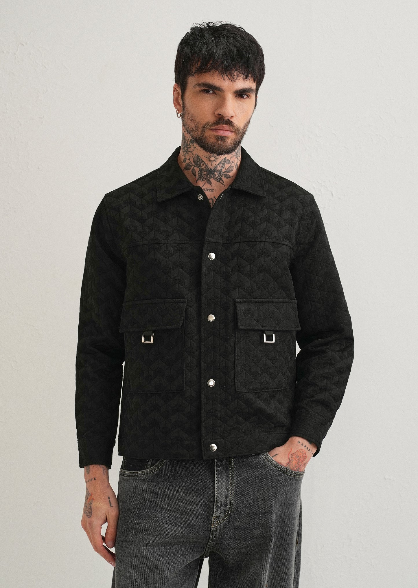 Black Utility Shacket