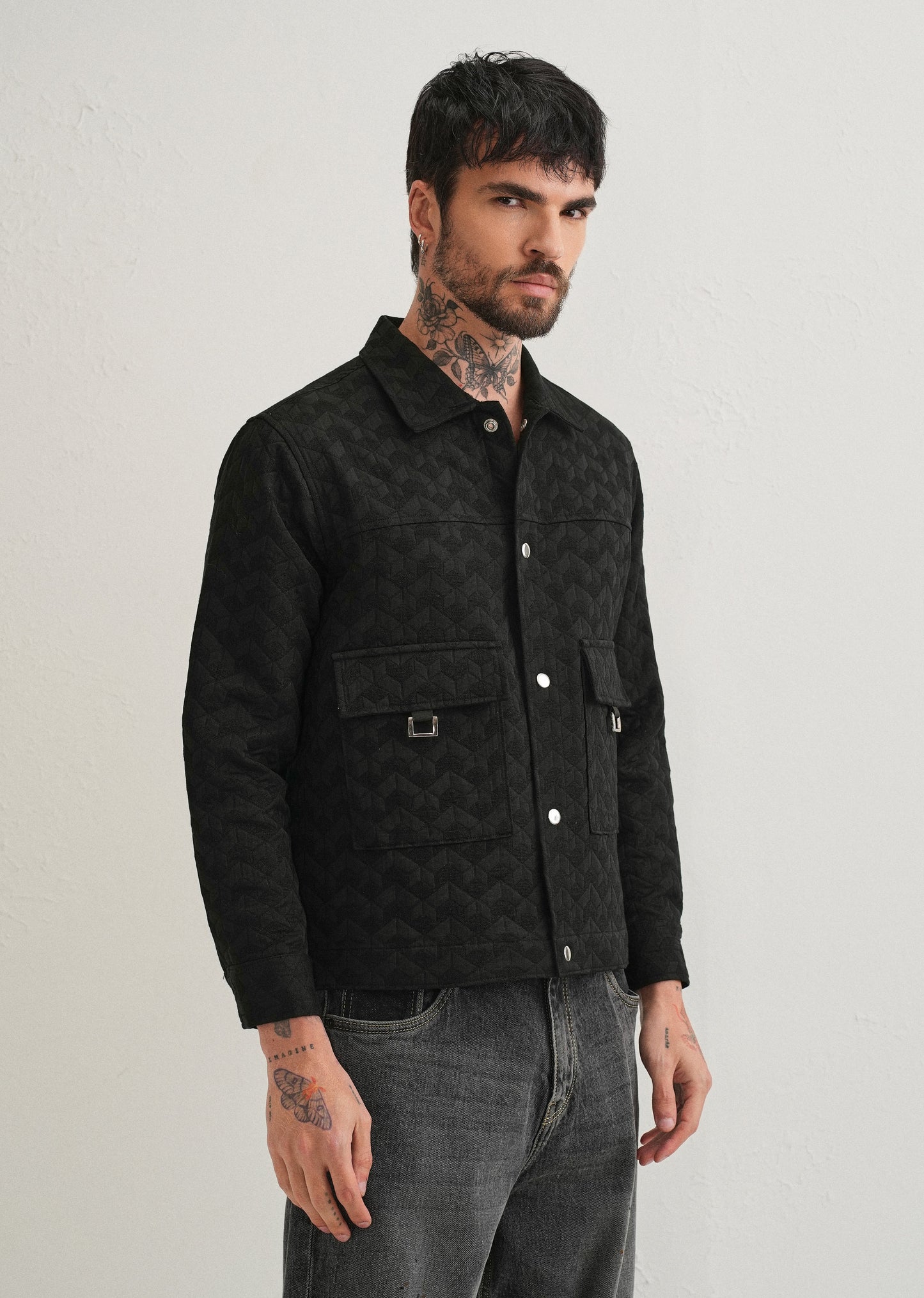 Black Utility Shacket