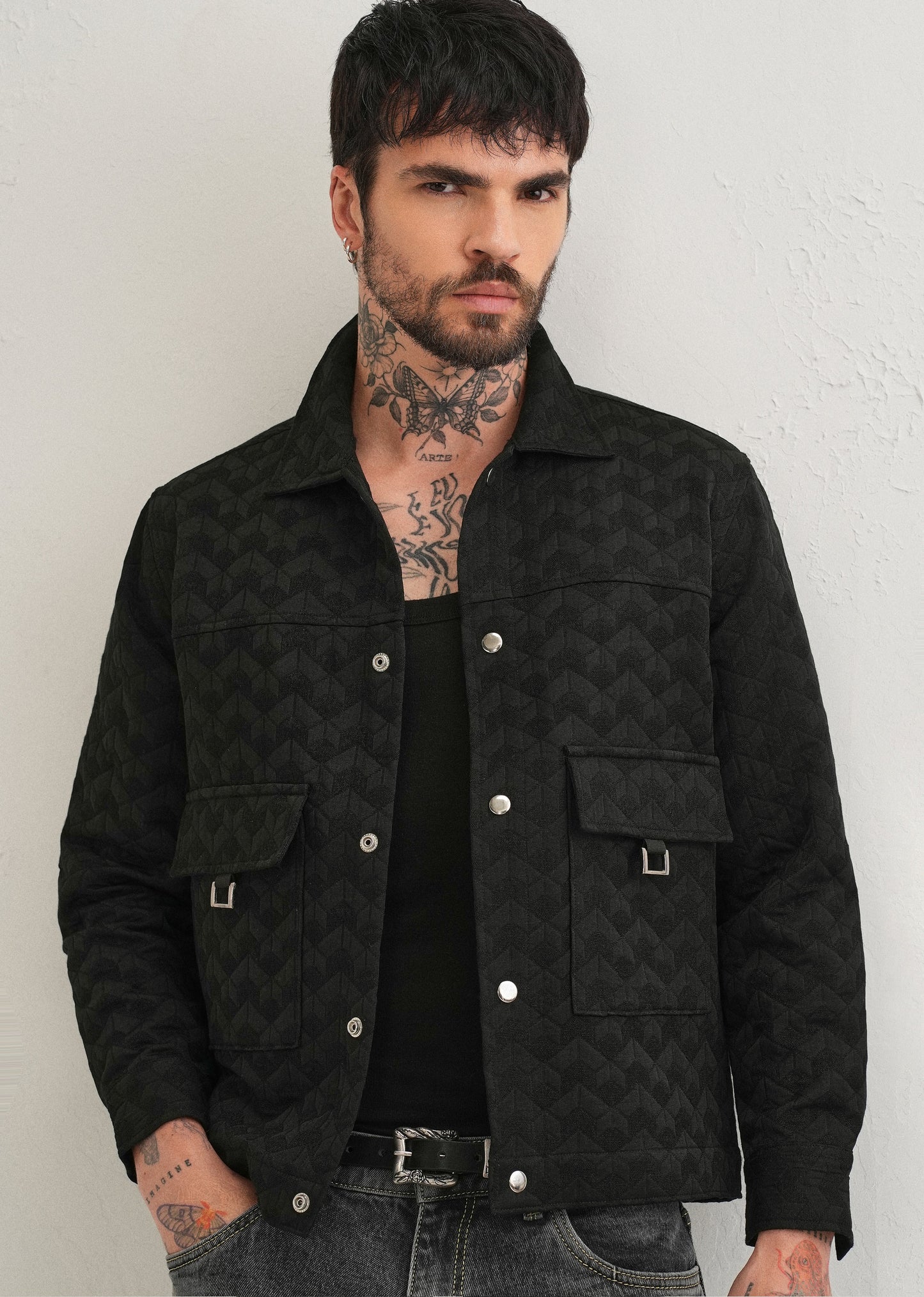 Black Utility Shacket