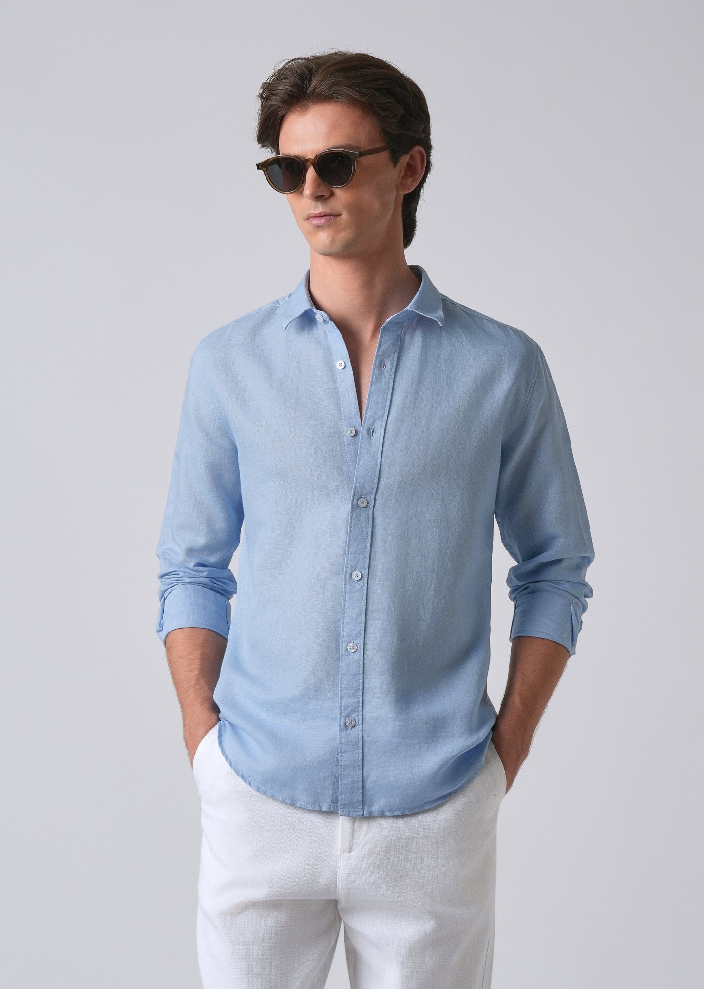 Blue Linen Shirt