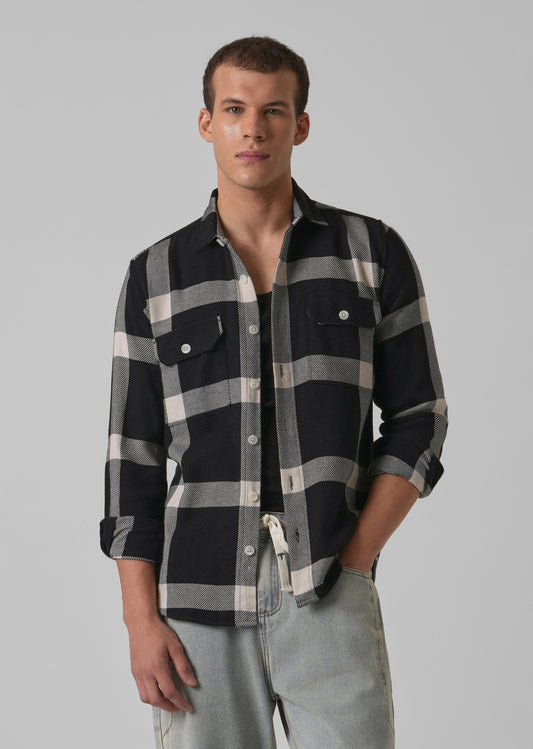 Bold Classic Brushed Cotton Check Shirt