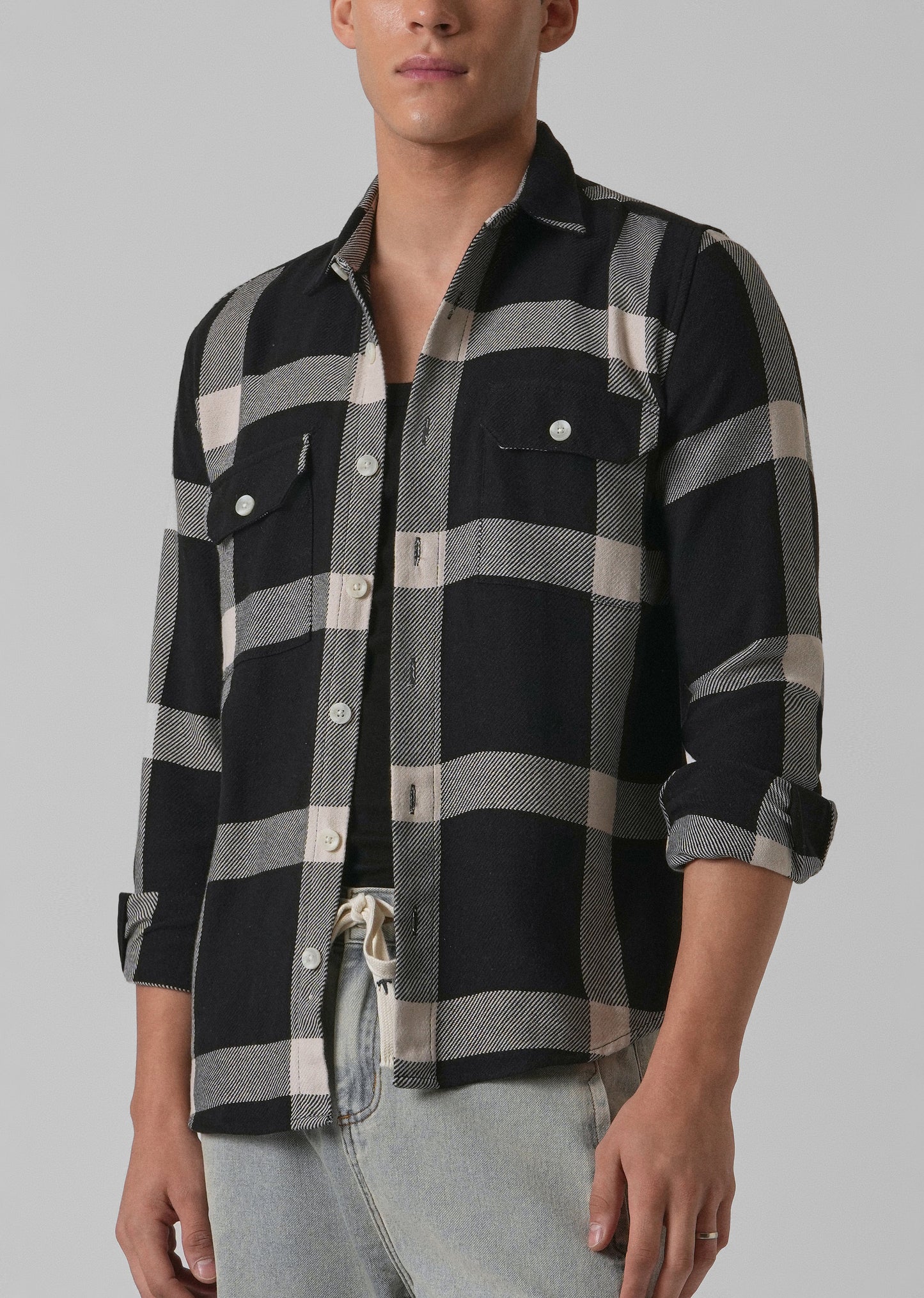Bold Classic Brushed Cotton Check Shirt