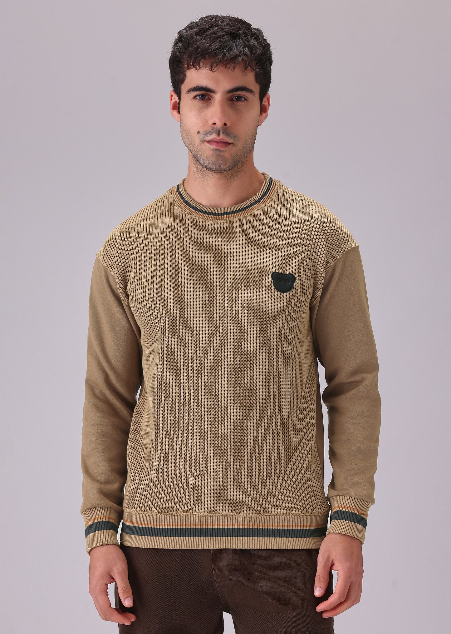 Brown Knitted Pullover