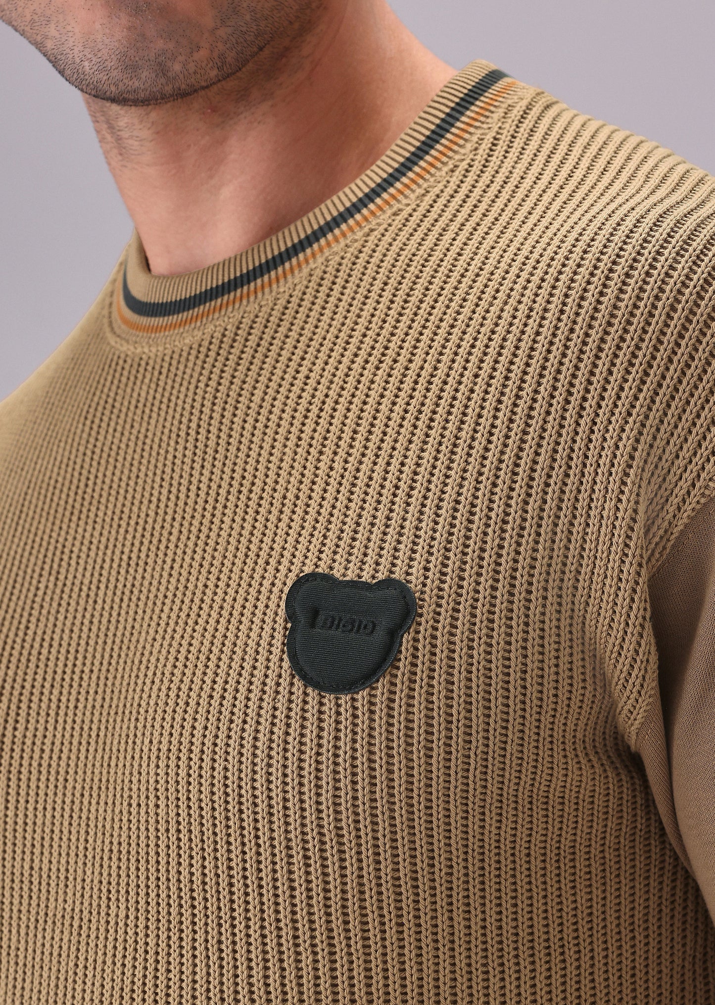 Brown Knitted Pullover