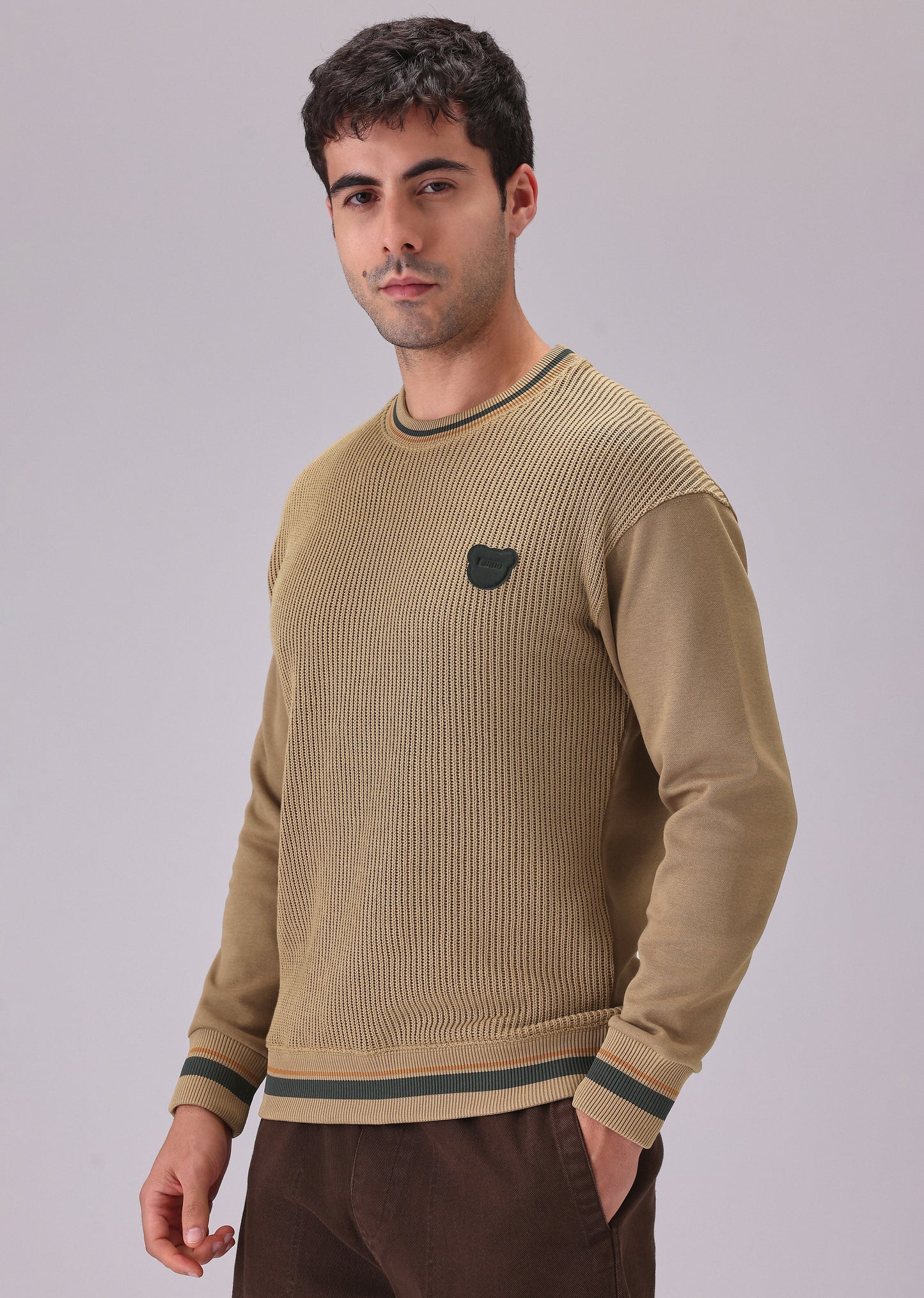 Brown Knitted Pullover