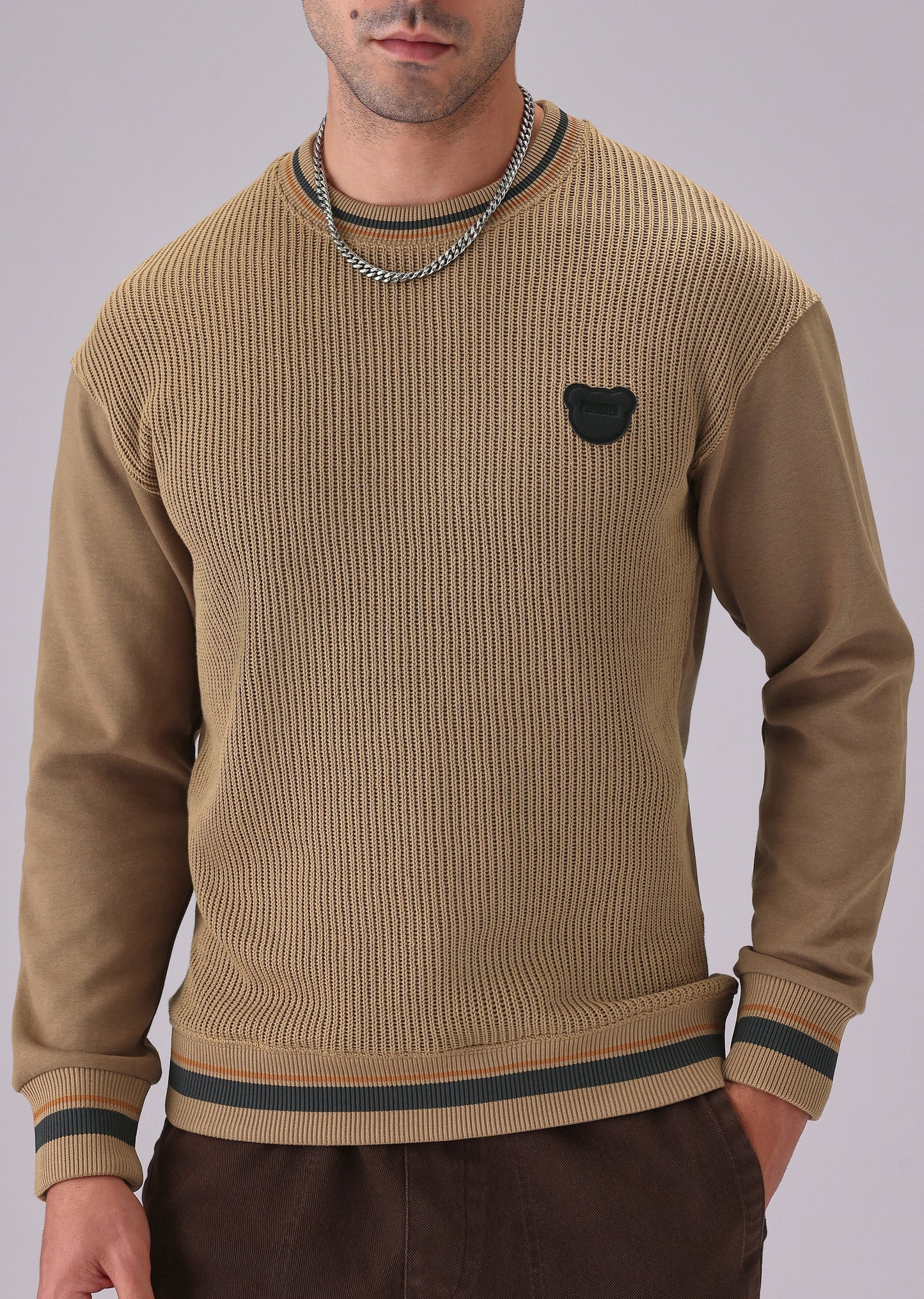 Brown Knitted Pullover