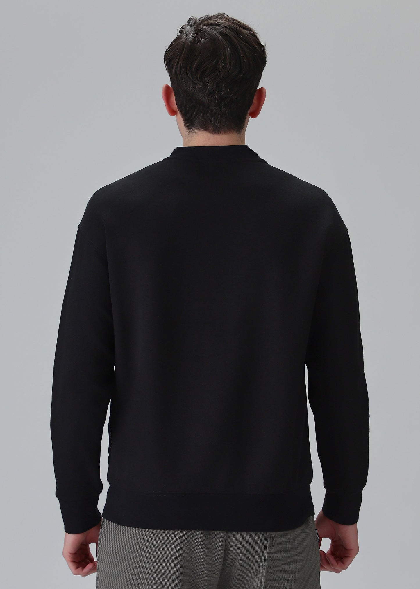 Button-Up Black Sweatshirt