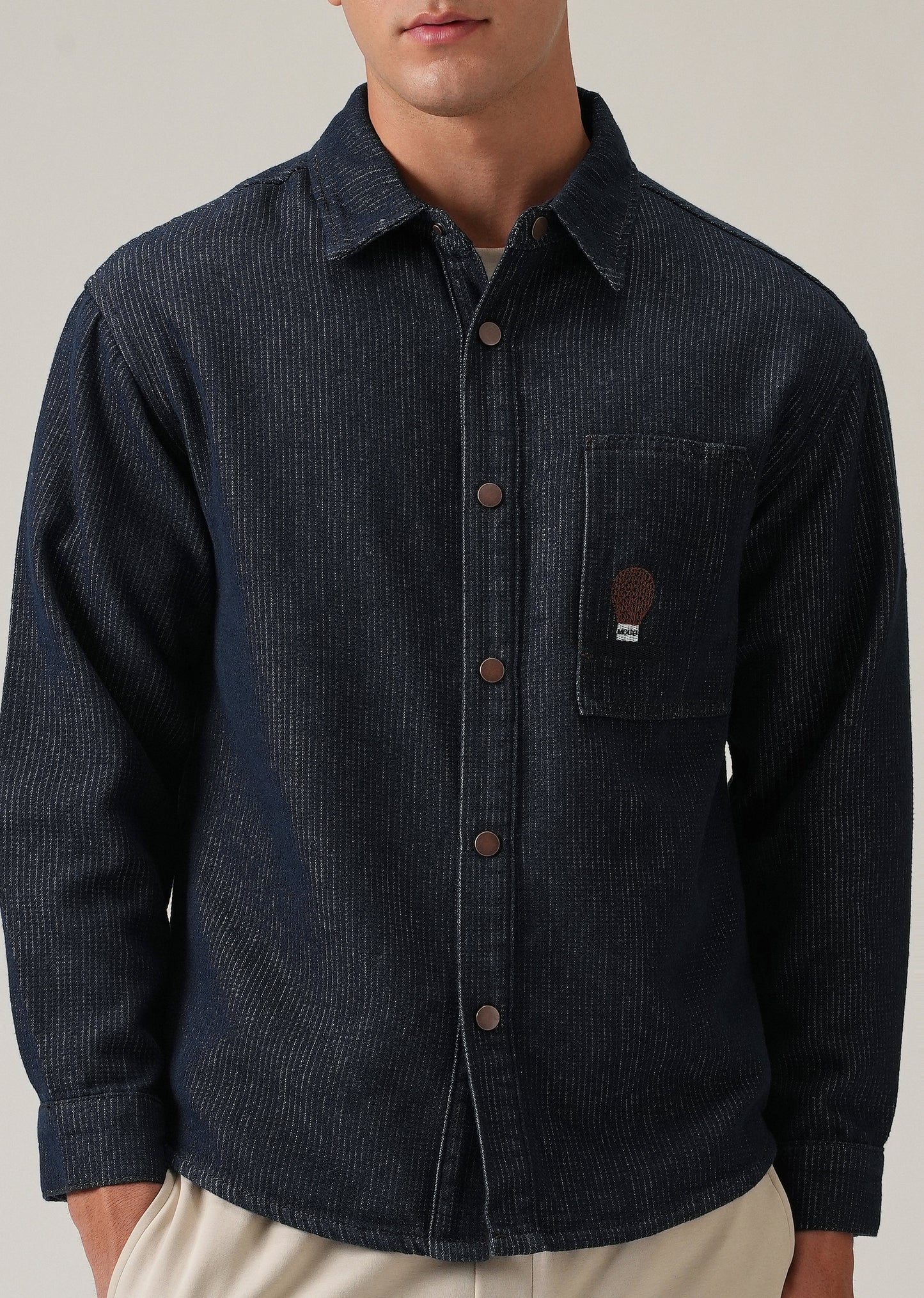 Classic Denim Jacquard Jacket