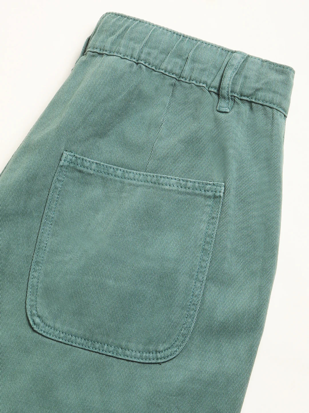 Men Teal Green Solid Mid Rise Straight Fit Jean
