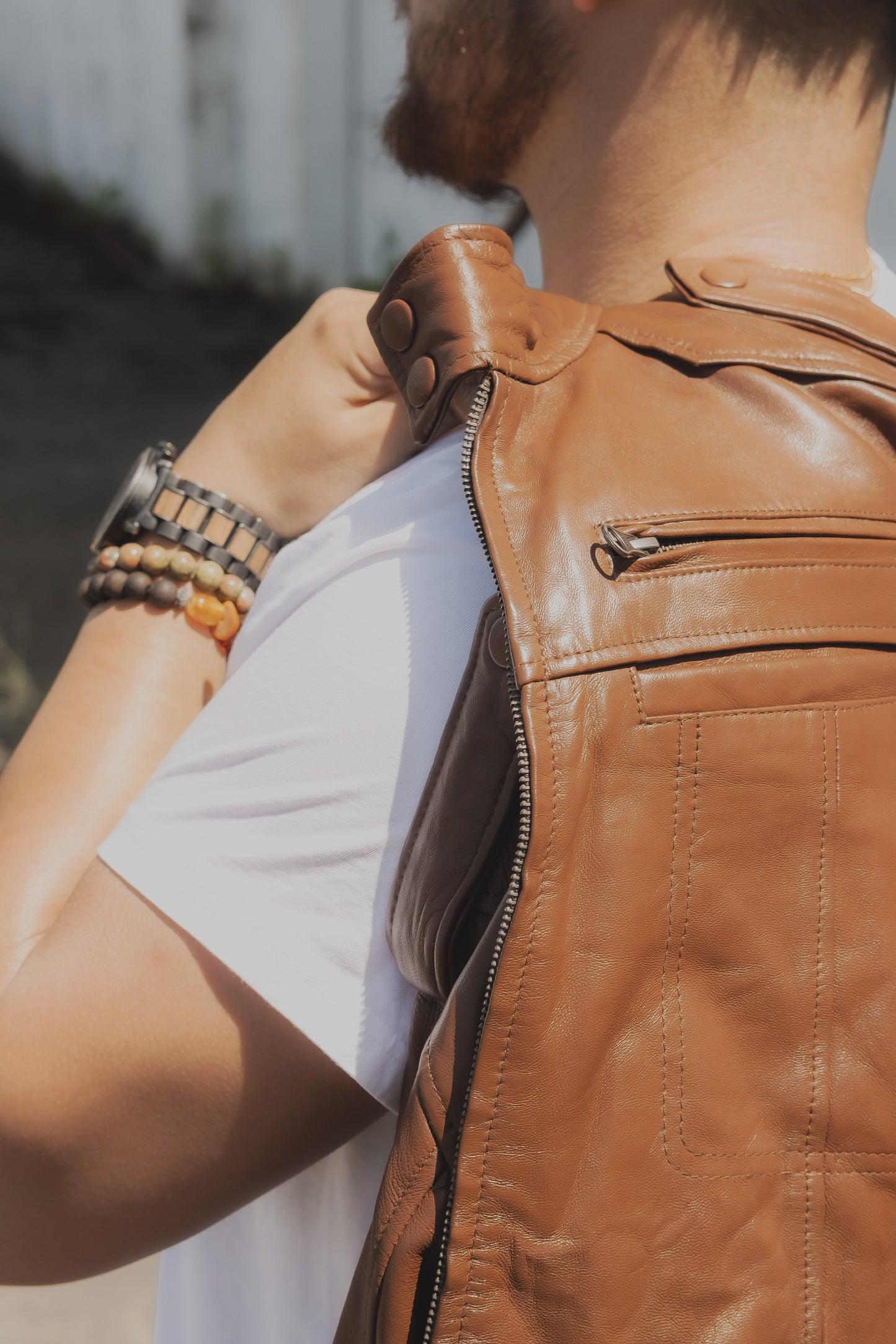 Men's Brown Leather Jacket