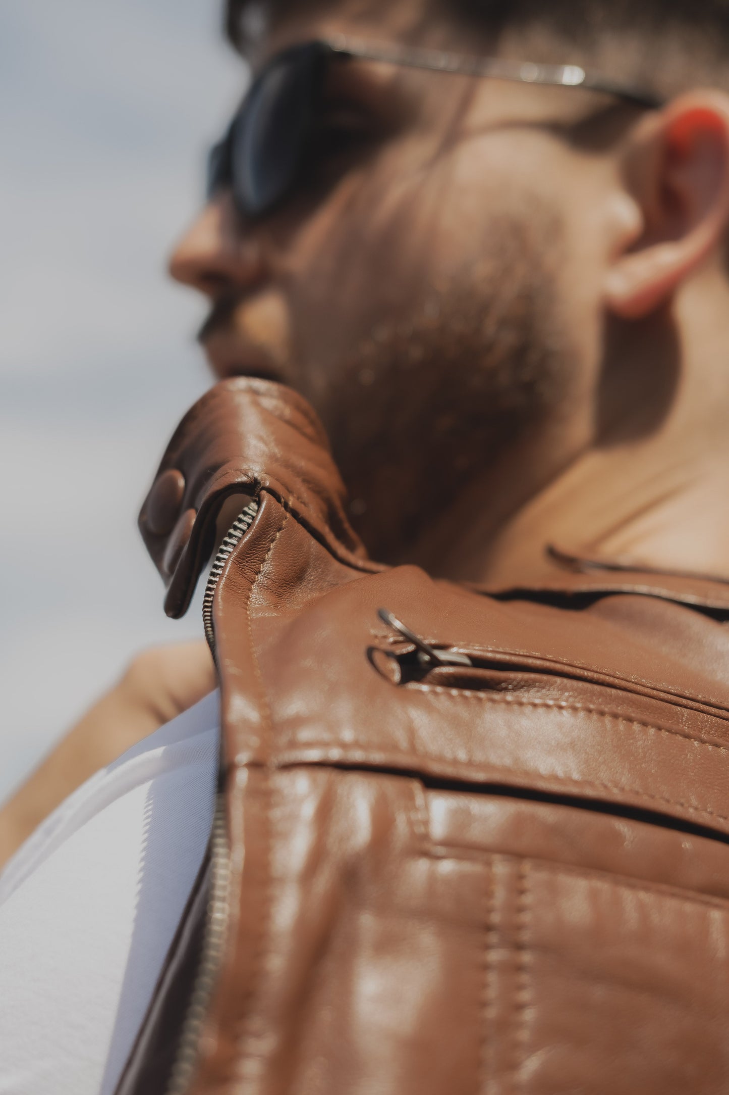 Men's Brown Leather Jacket