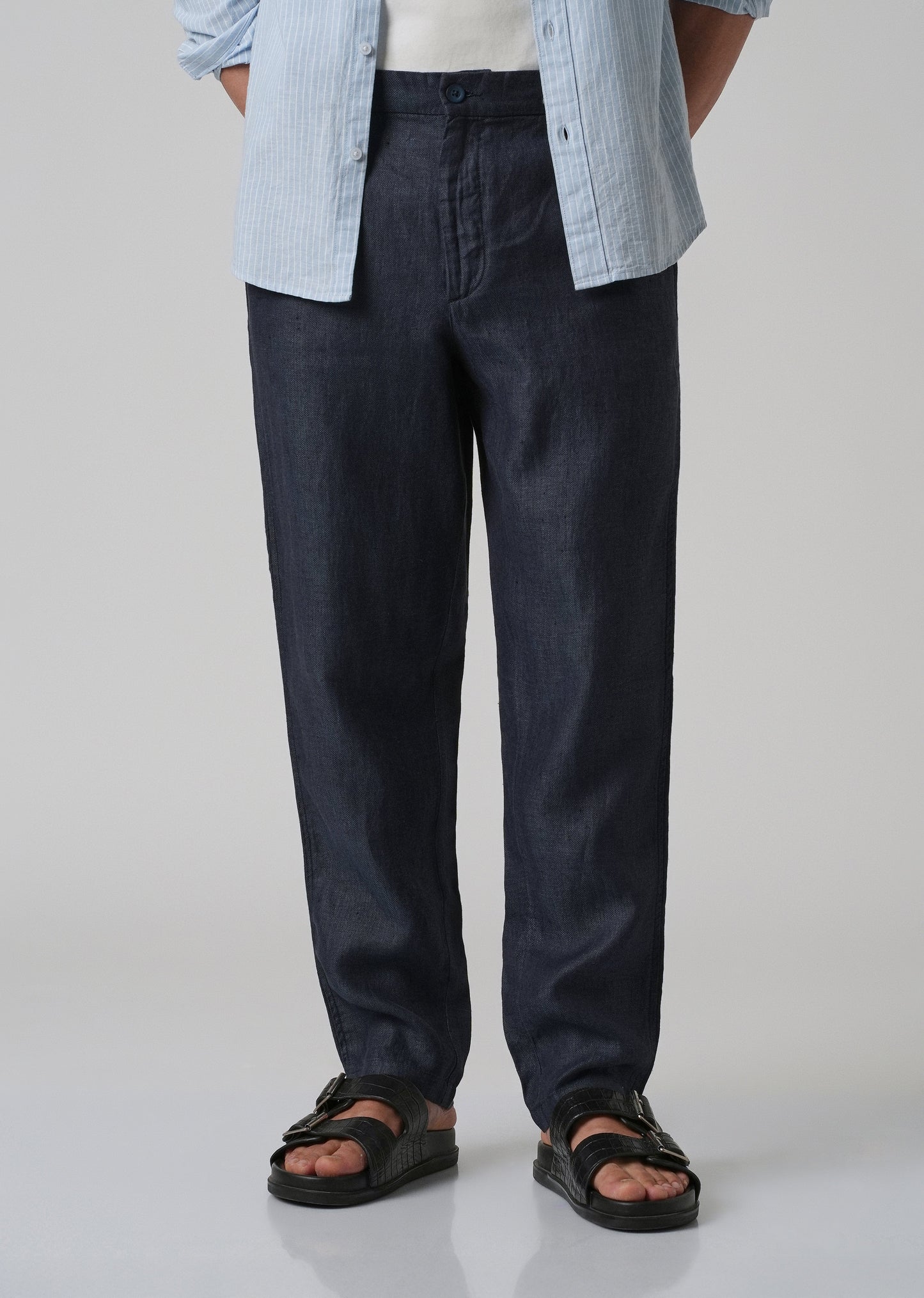 Deep Blue Linen Pant