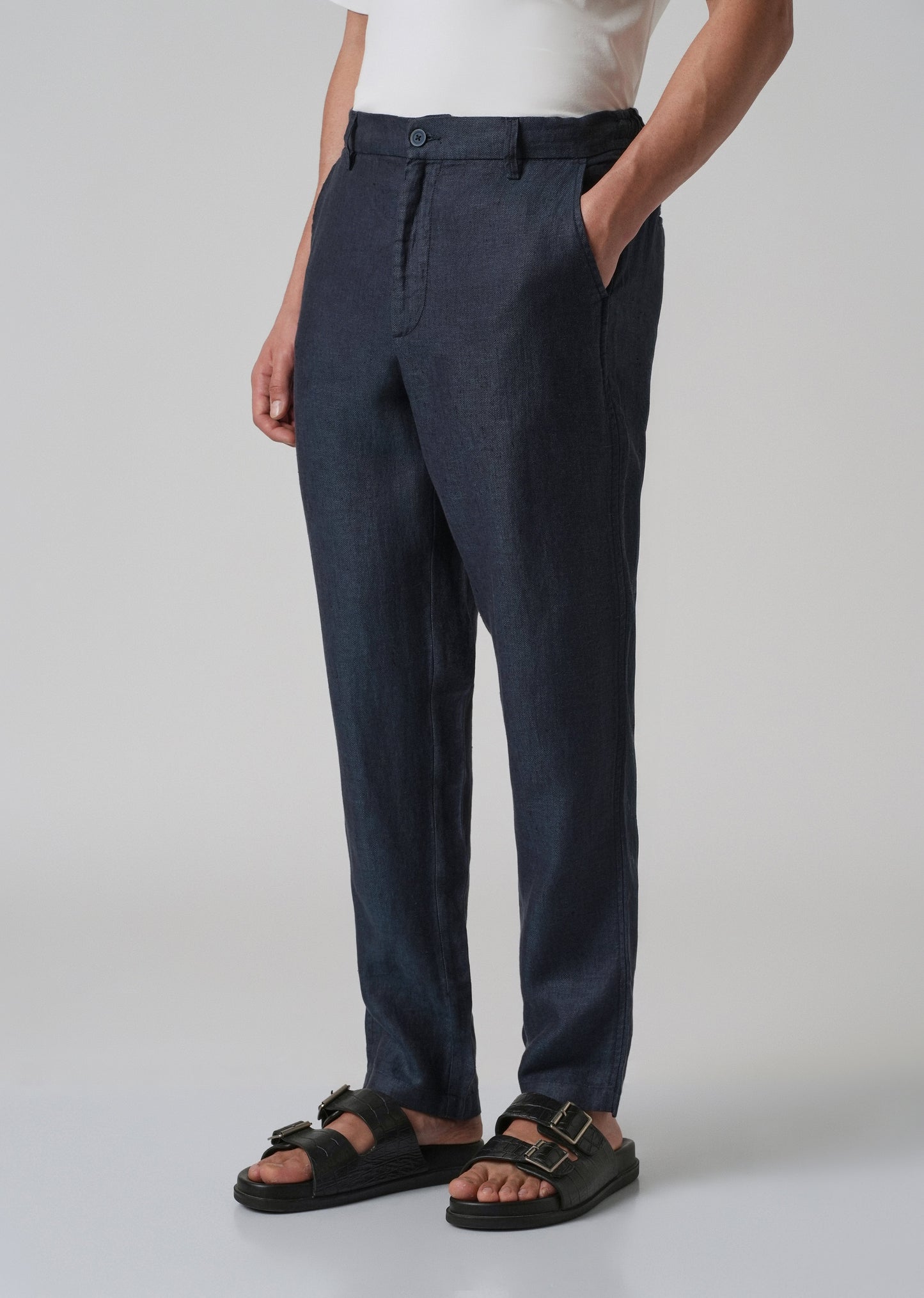 Deep Blue Linen Pant