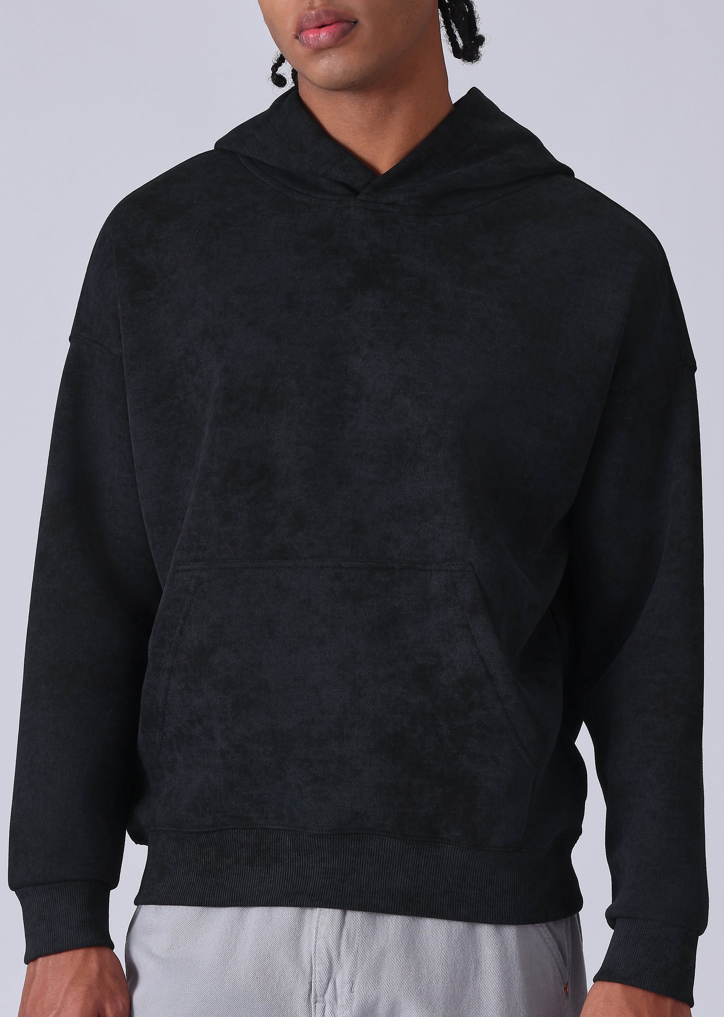 Dual Shade Black Hoodie