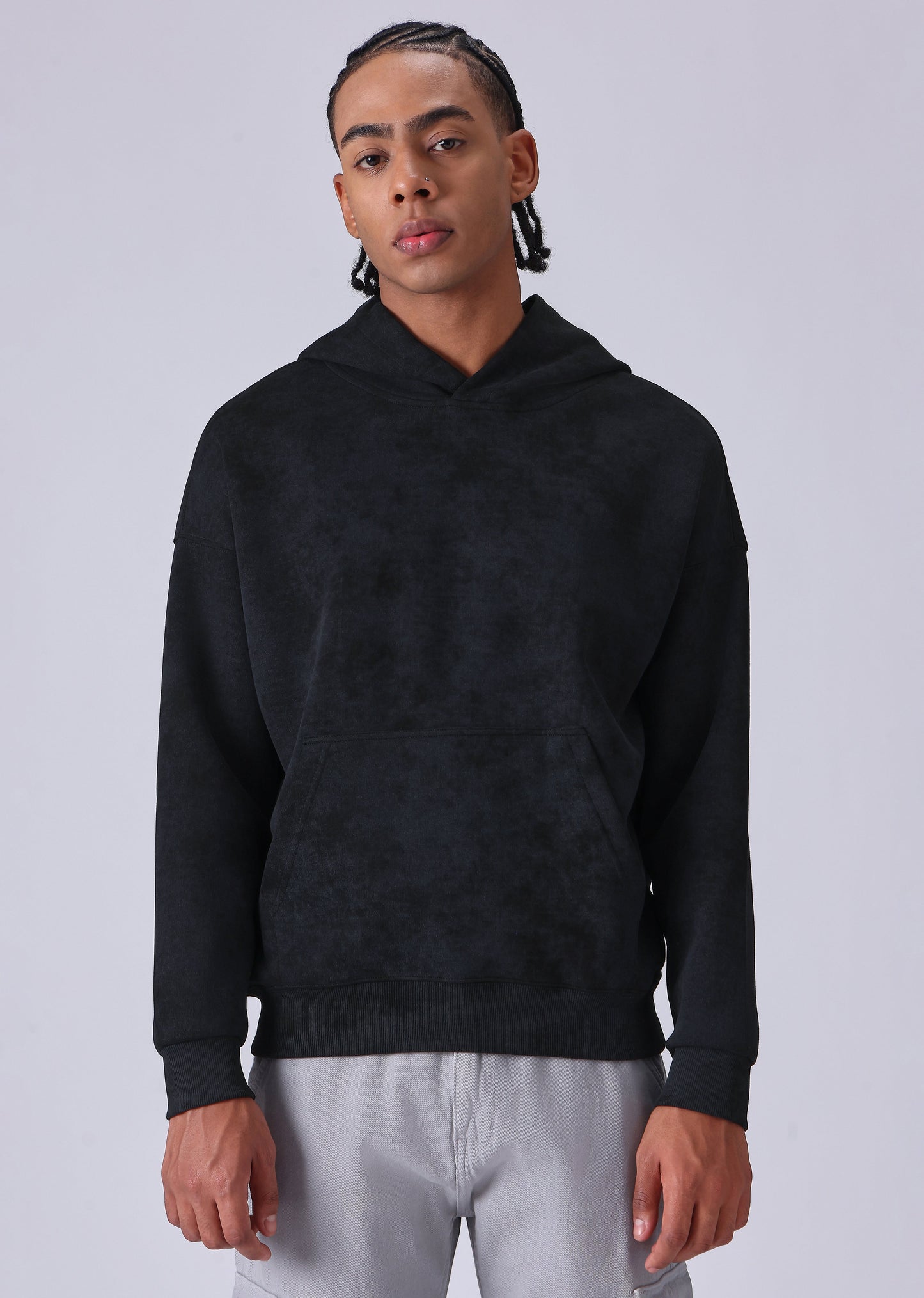 Dual Shade Black Hoodie