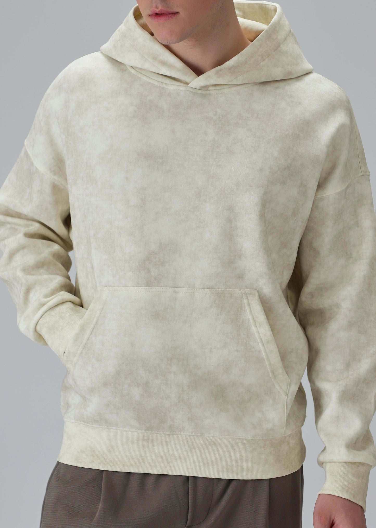 Dual Shade Cream Hoodie