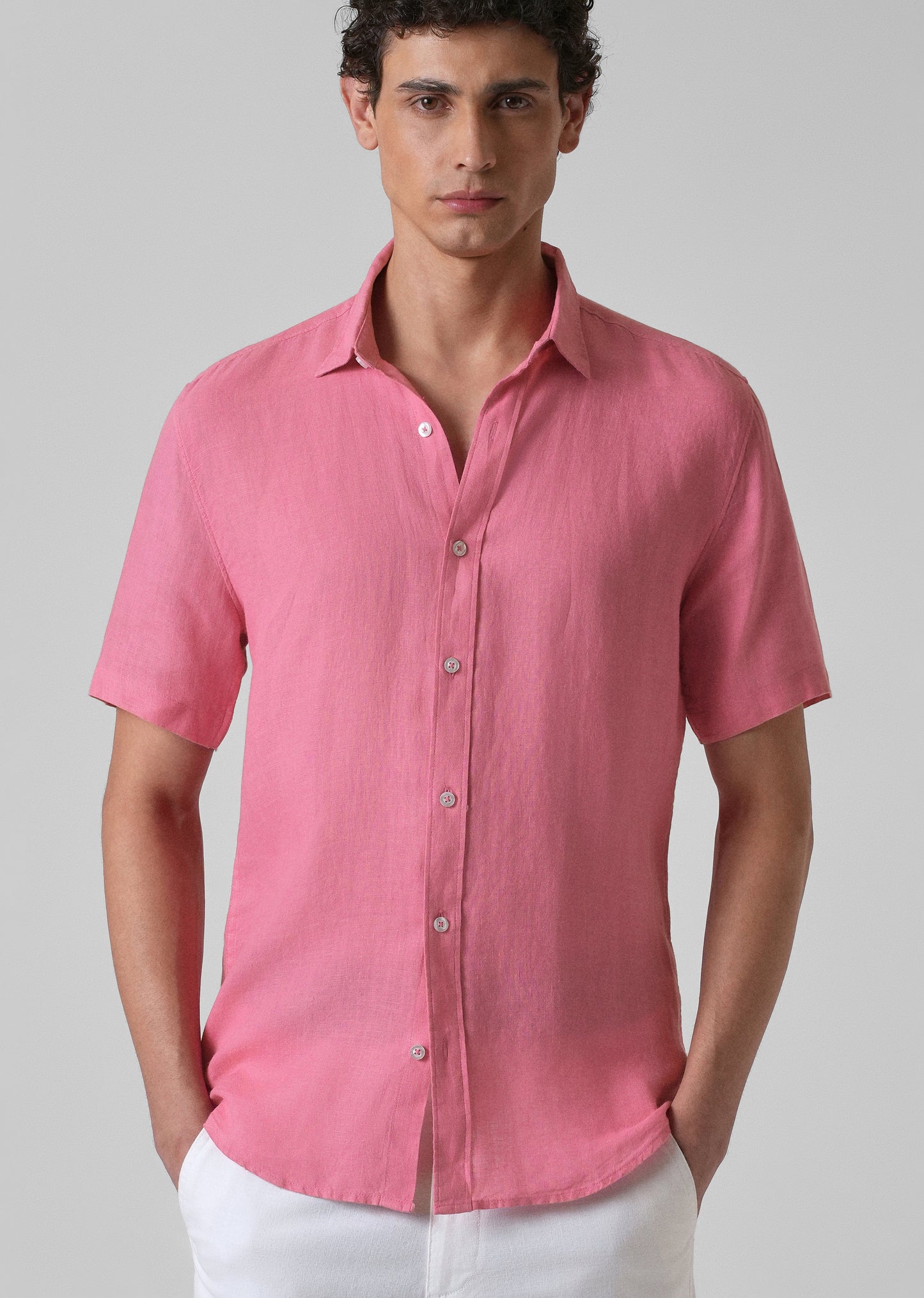 Fandango Pink Linen Shirt