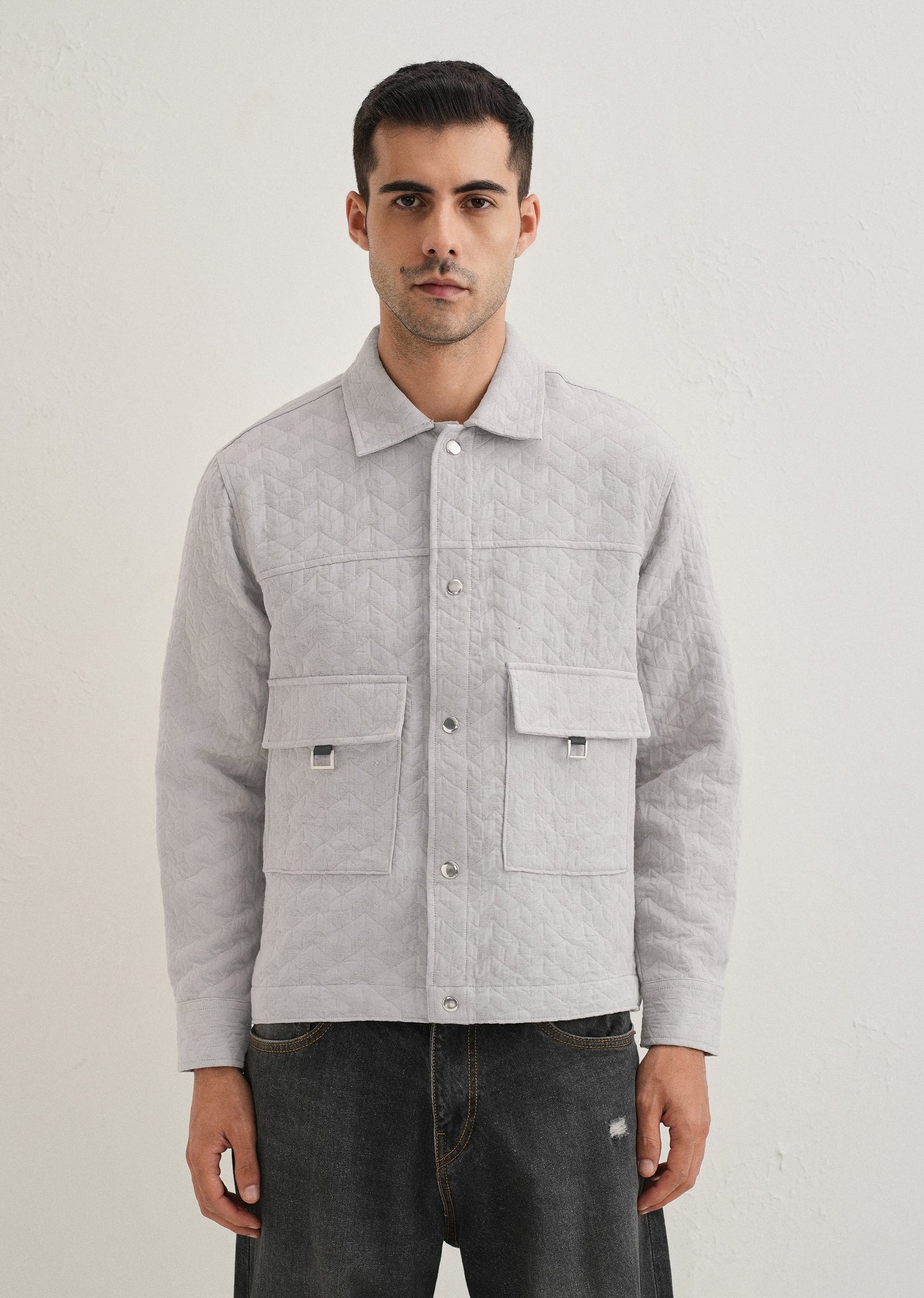 Grey Utility Shacket