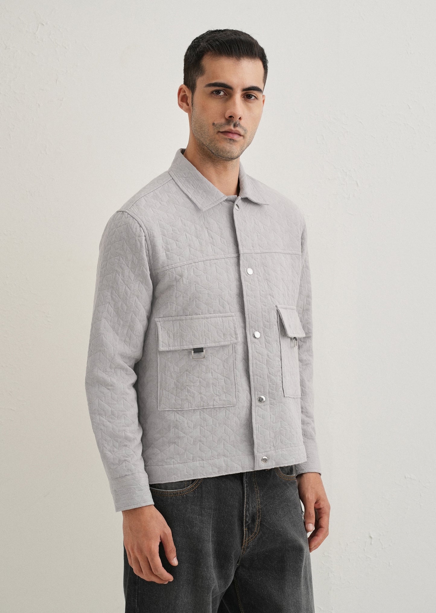 Grey Utility Shacket