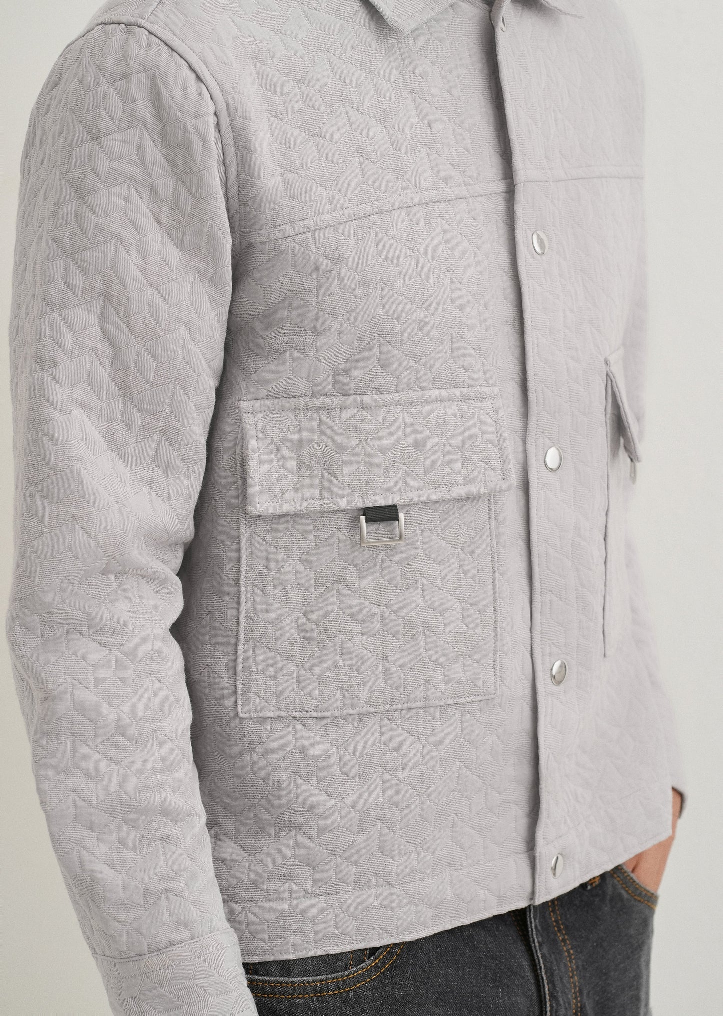 Grey Utility Shacket