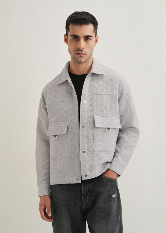 Grey Utility Shacket