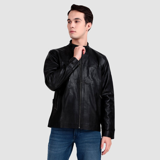 Midnight Rider Black Leather Jacket