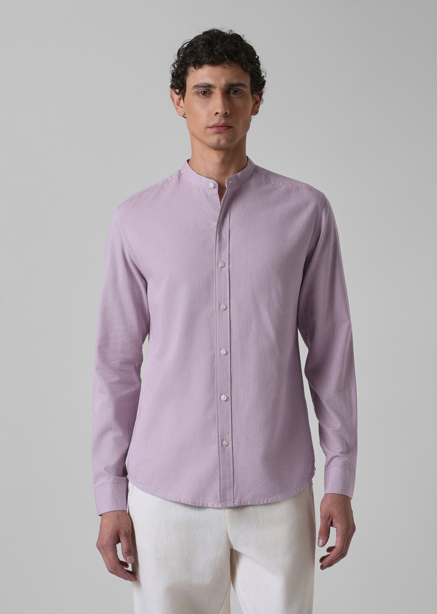Lavender Cotton Linen Shirt