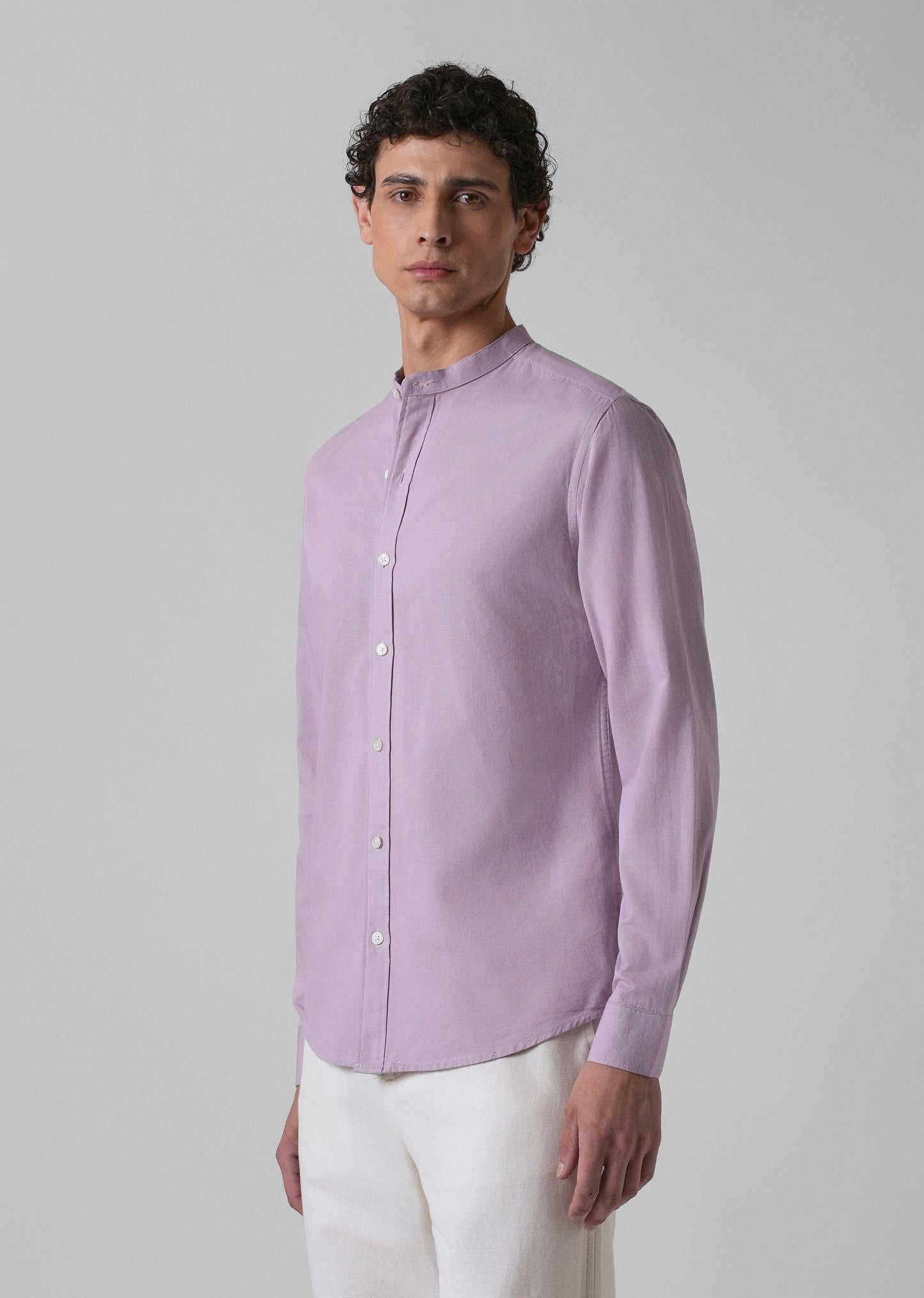 Lavender Cotton Linen Shirt
