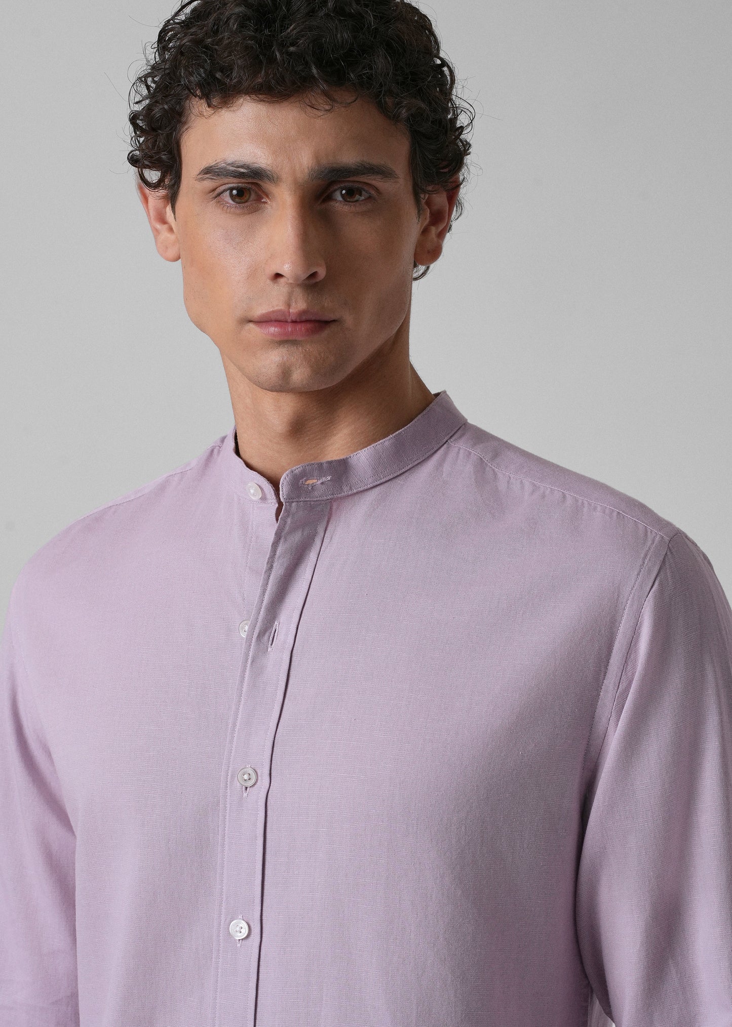 Lavender Cotton Linen Shirt