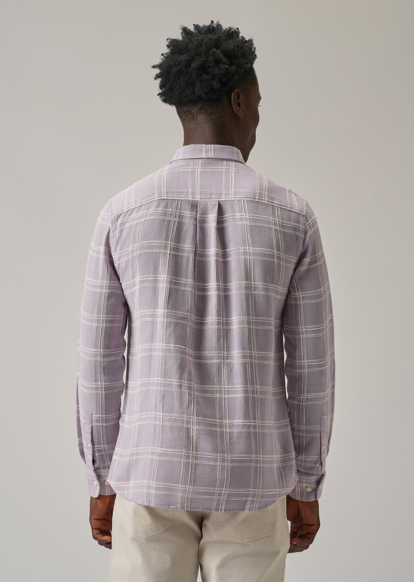 Lavender Chenille Check Shirt