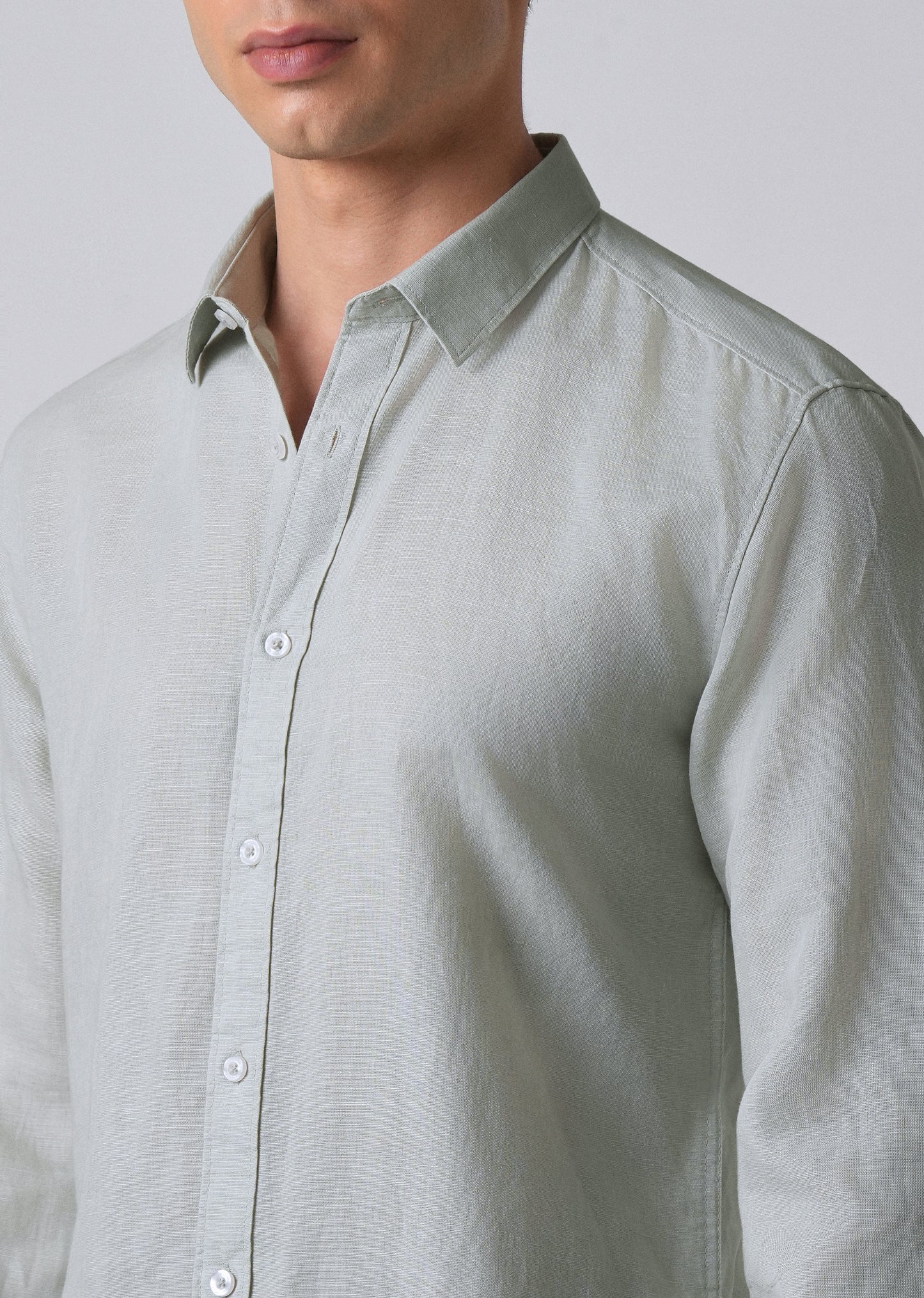 Light Grey Linen Shirt
