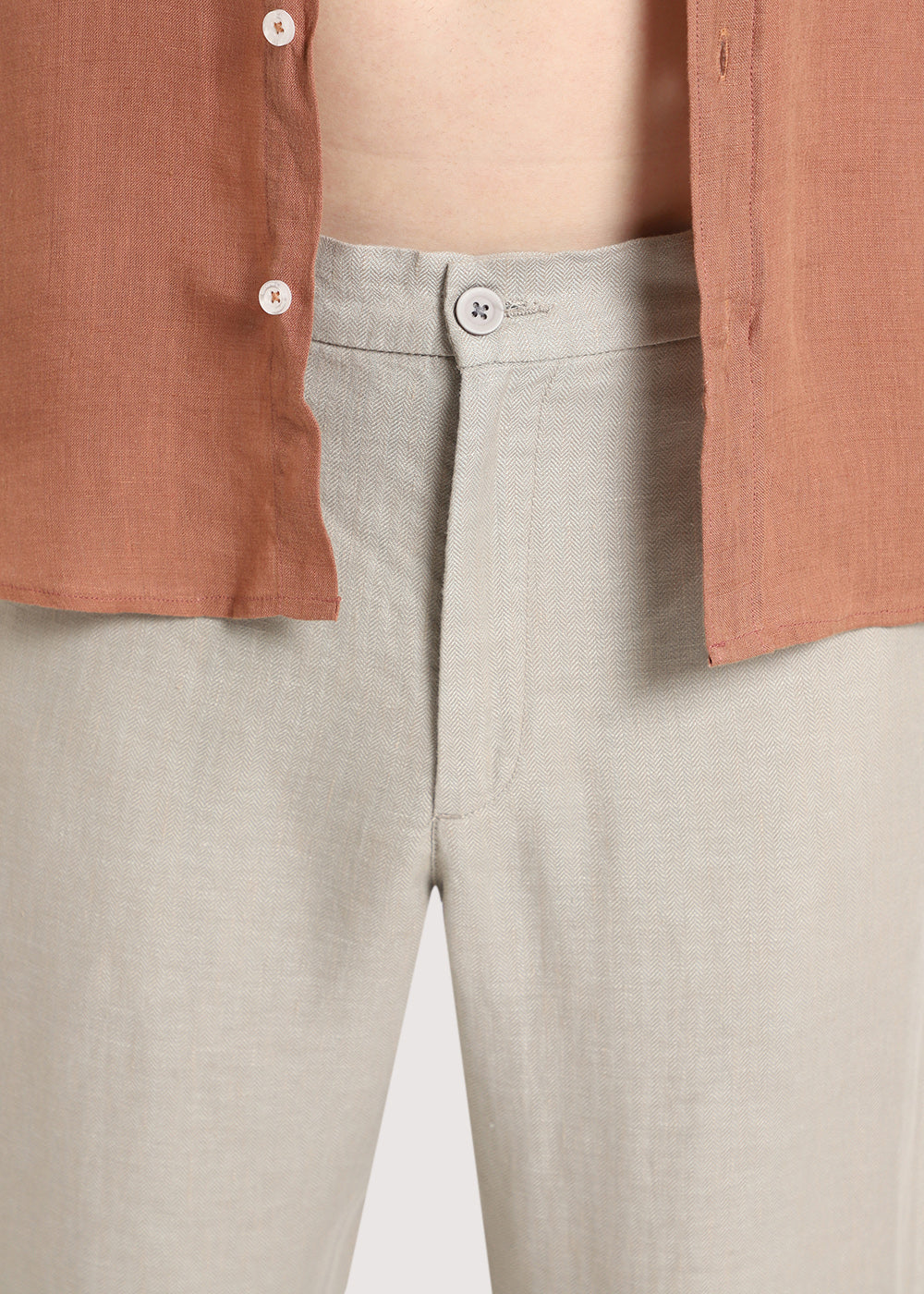 Light Grey Linen Pant